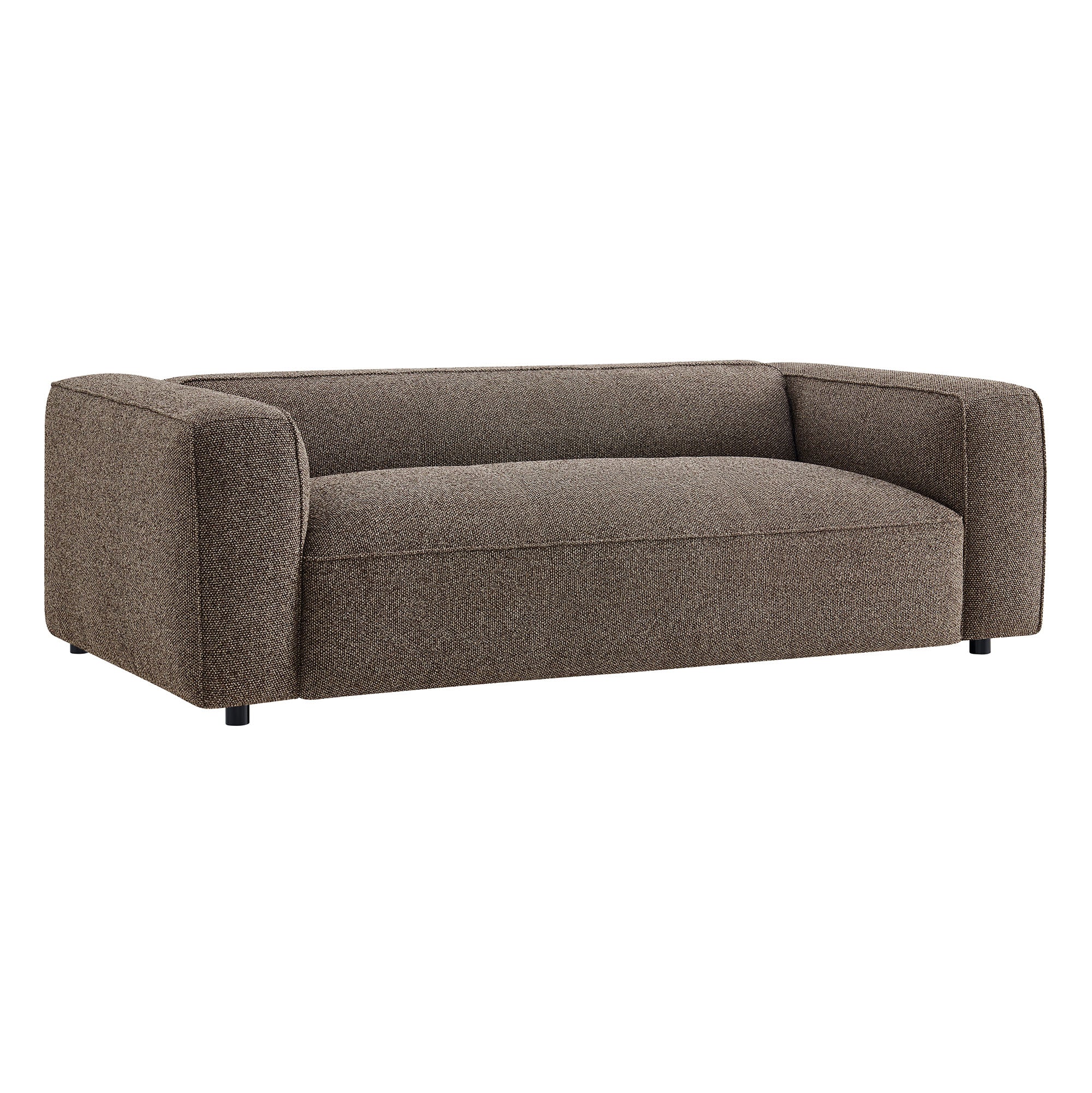 Auren 88 Inch Lattice Bouclé Upholstered Sofa