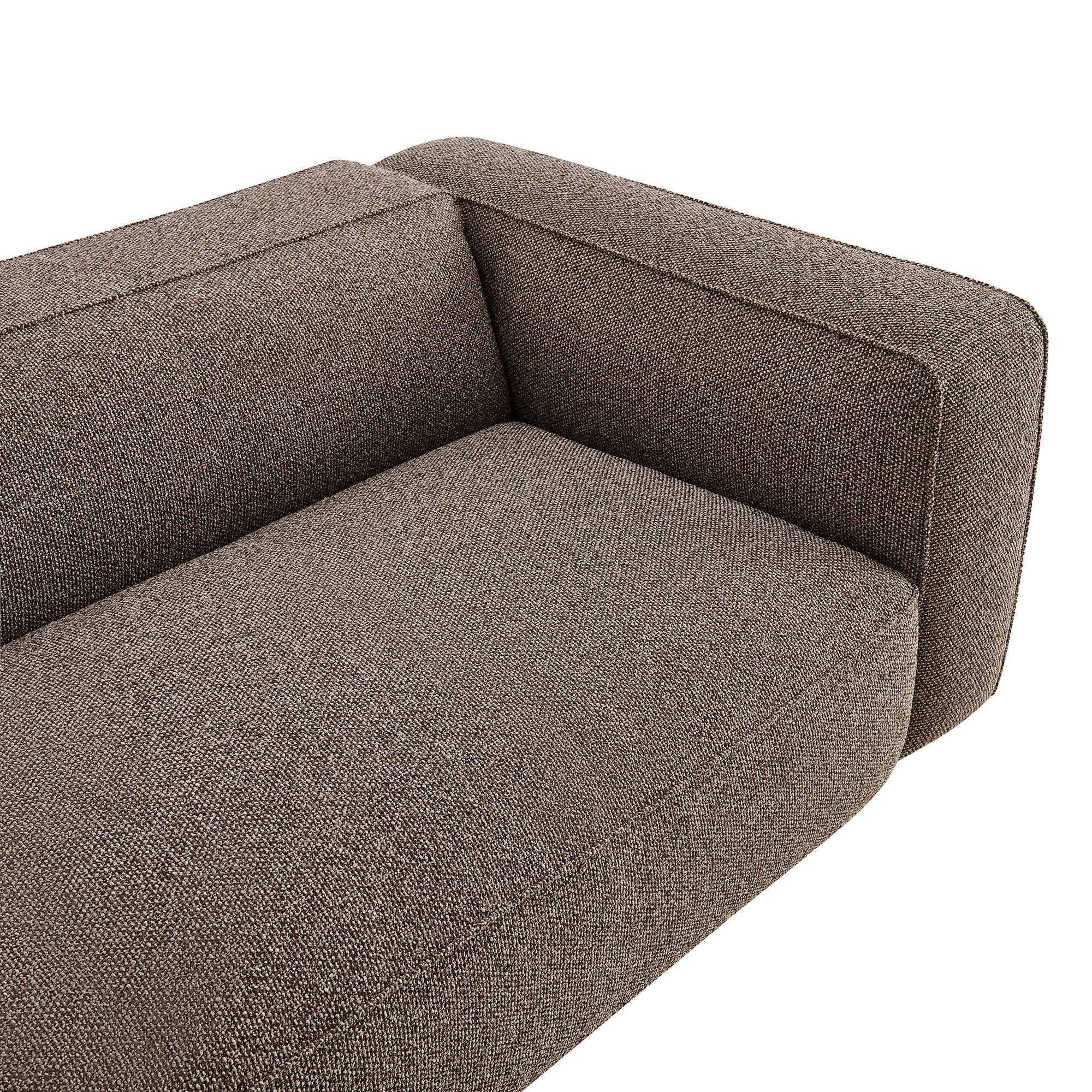 Auren 88 Inch Lattice Bouclé Upholstered Sofa