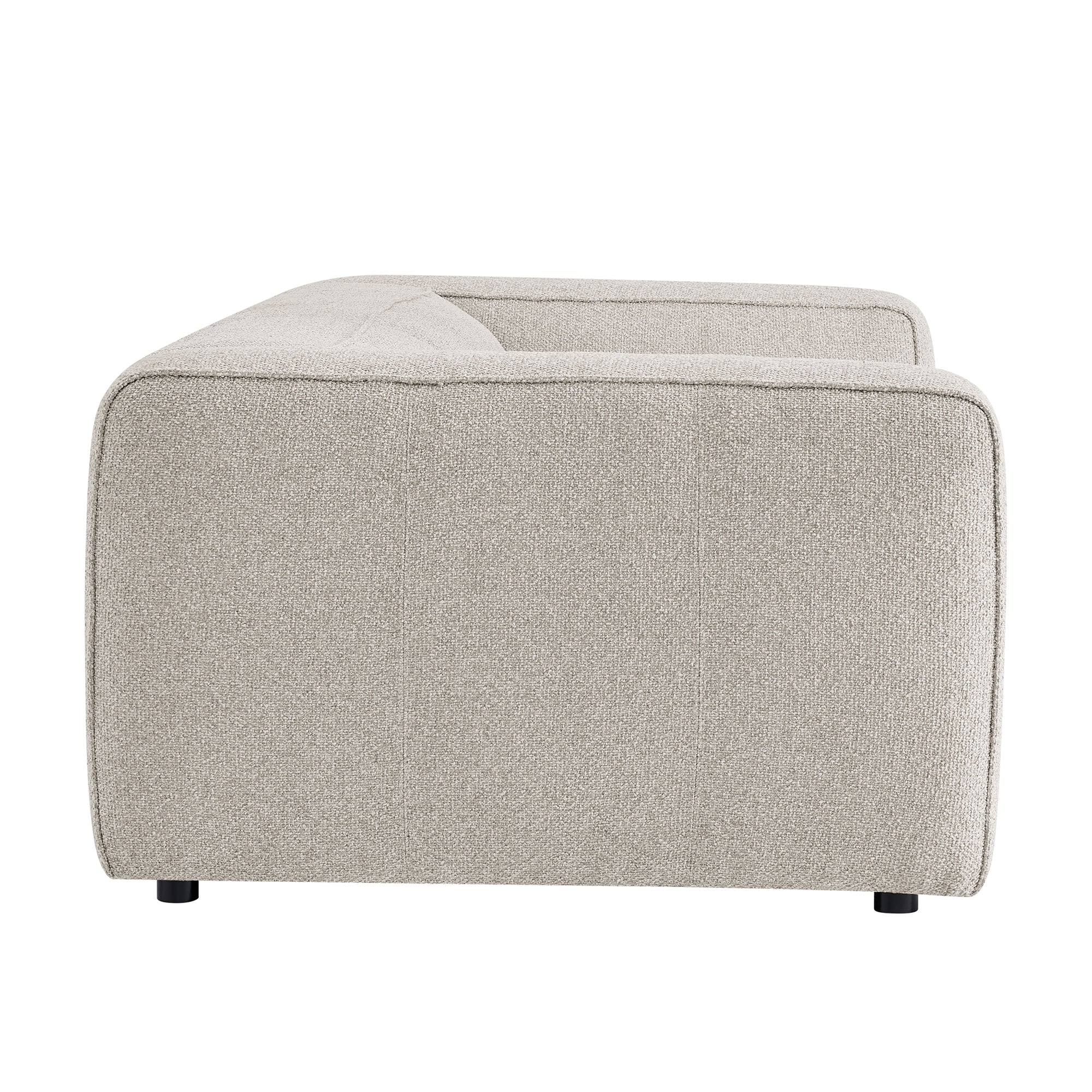 Auren 88 Inch Lattice Bouclé Upholstered Sofa