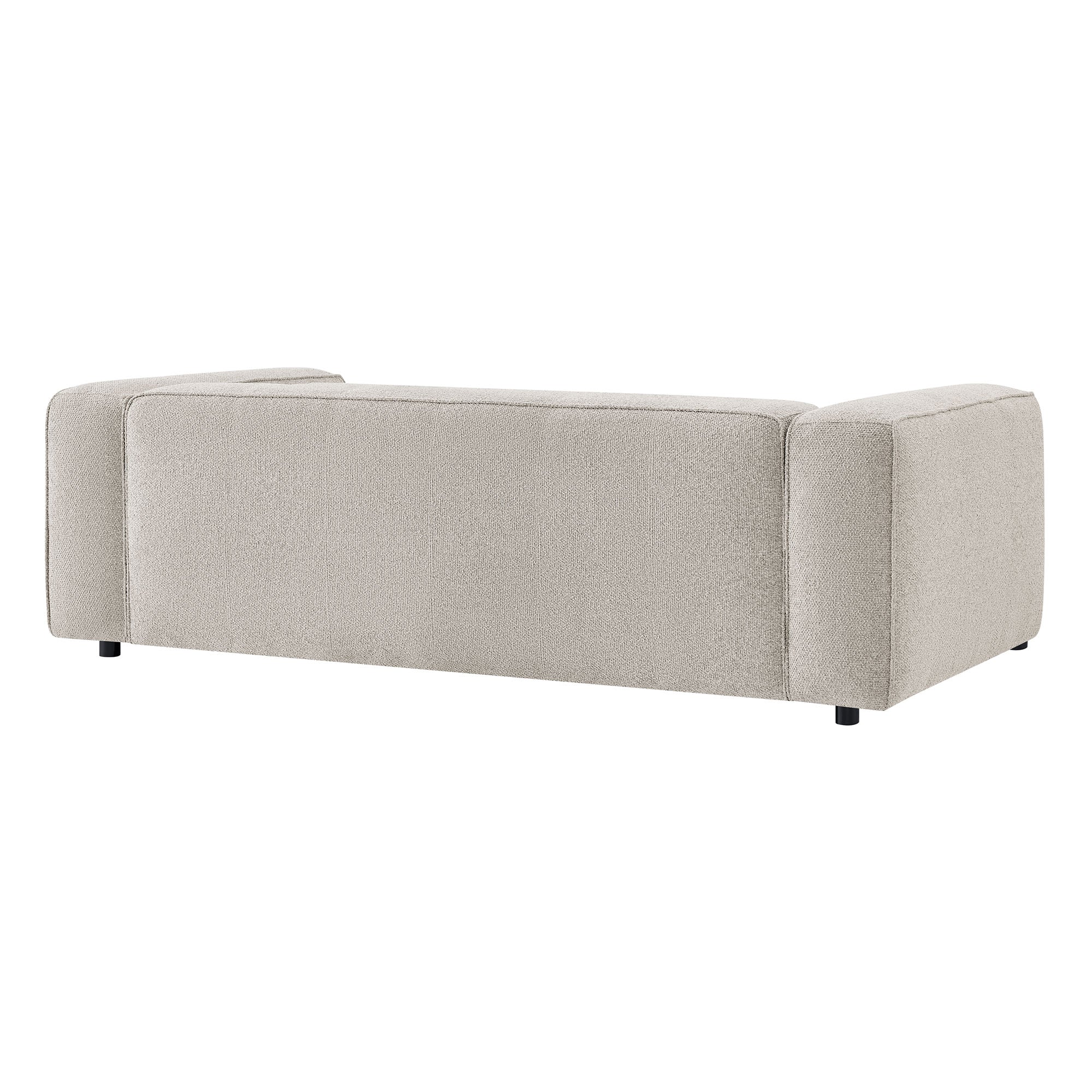 Auren 88 Inch Lattice Bouclé Upholstered Sofa