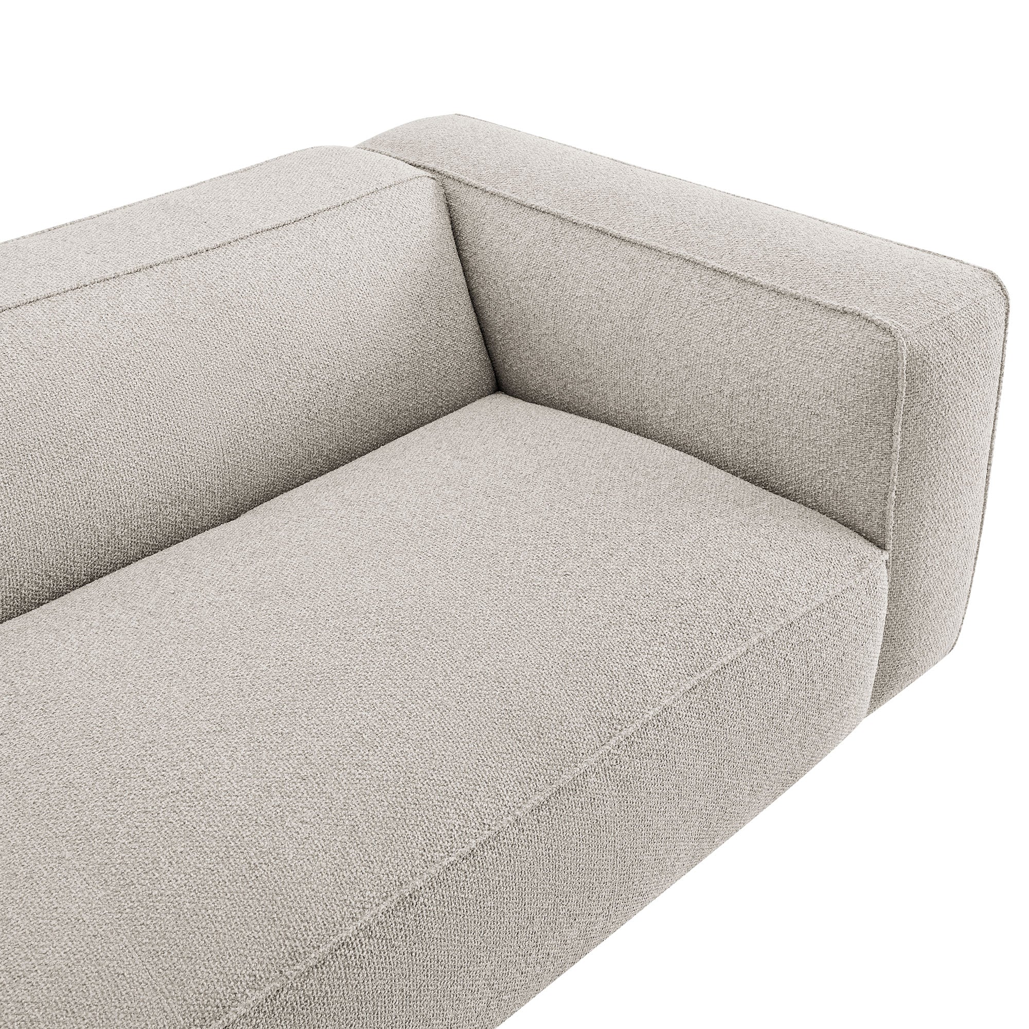 Auren 88 Inch Lattice Bouclé Upholstered Sofa
