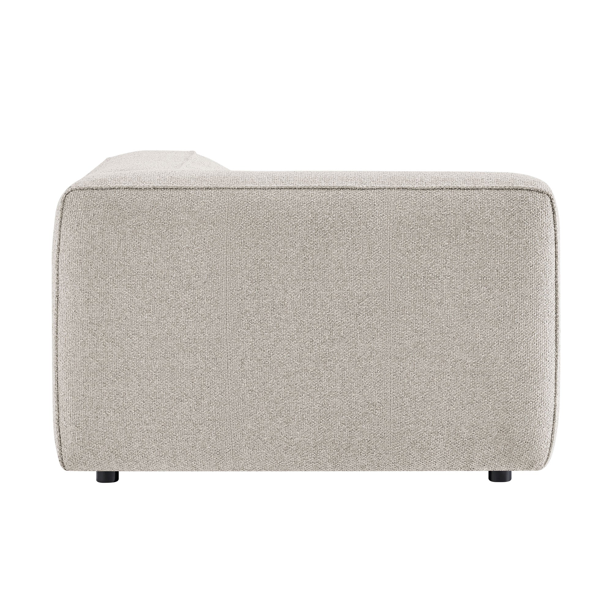 Auren Lattice Bouclé Upholstered Modular Left-Facing Arm Chair