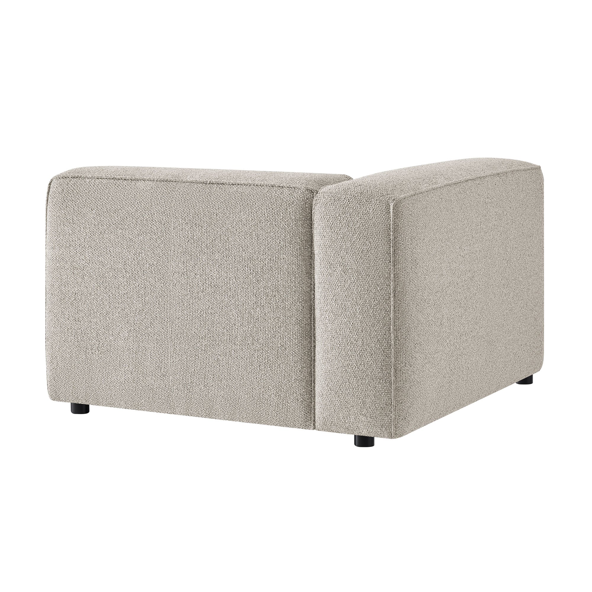Auren Lattice Bouclé Upholstered Modular Left-Facing Arm Chair