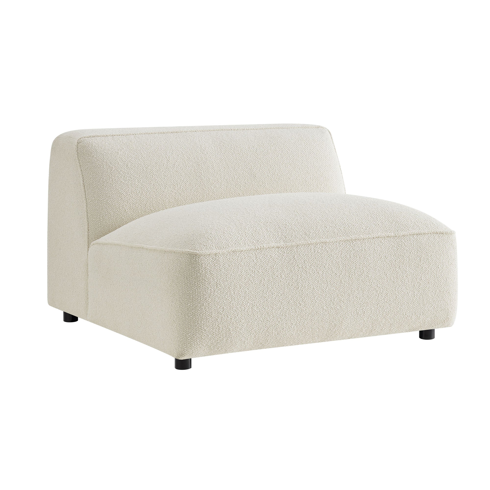 Auren 5 Piece Lattice Bouclé Upholstered Modular Corner Sectional