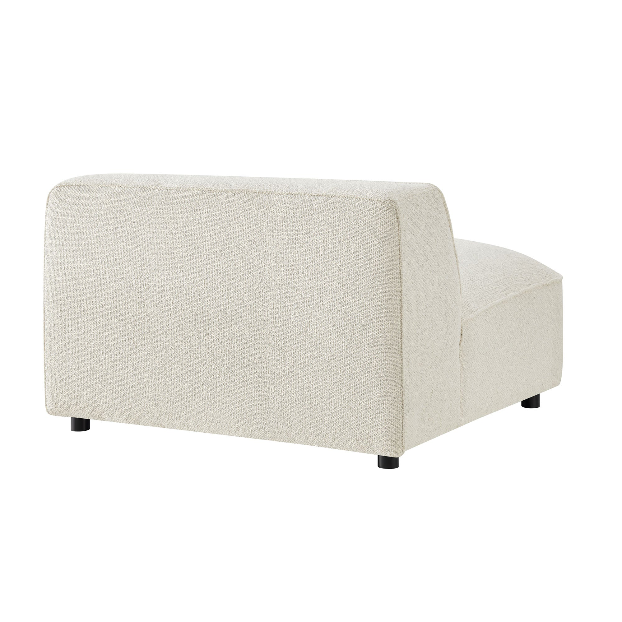 Auren Lattice Bouclé Upholstered Modular Armless Chair