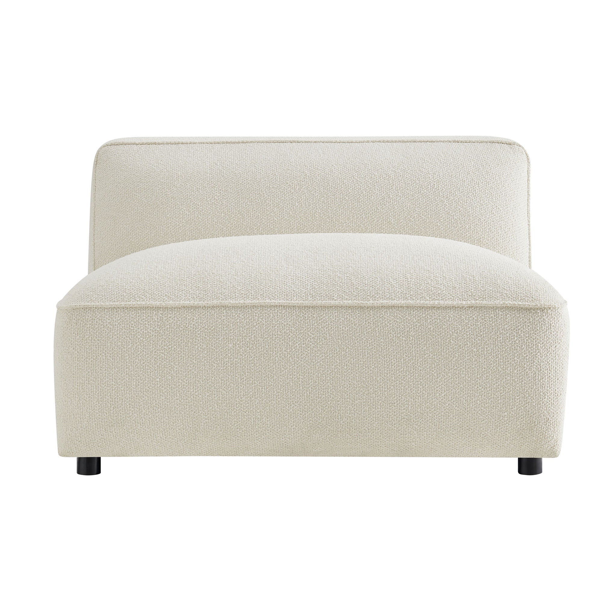 Auren Lattice Bouclé Upholstered Modular Armless Chair