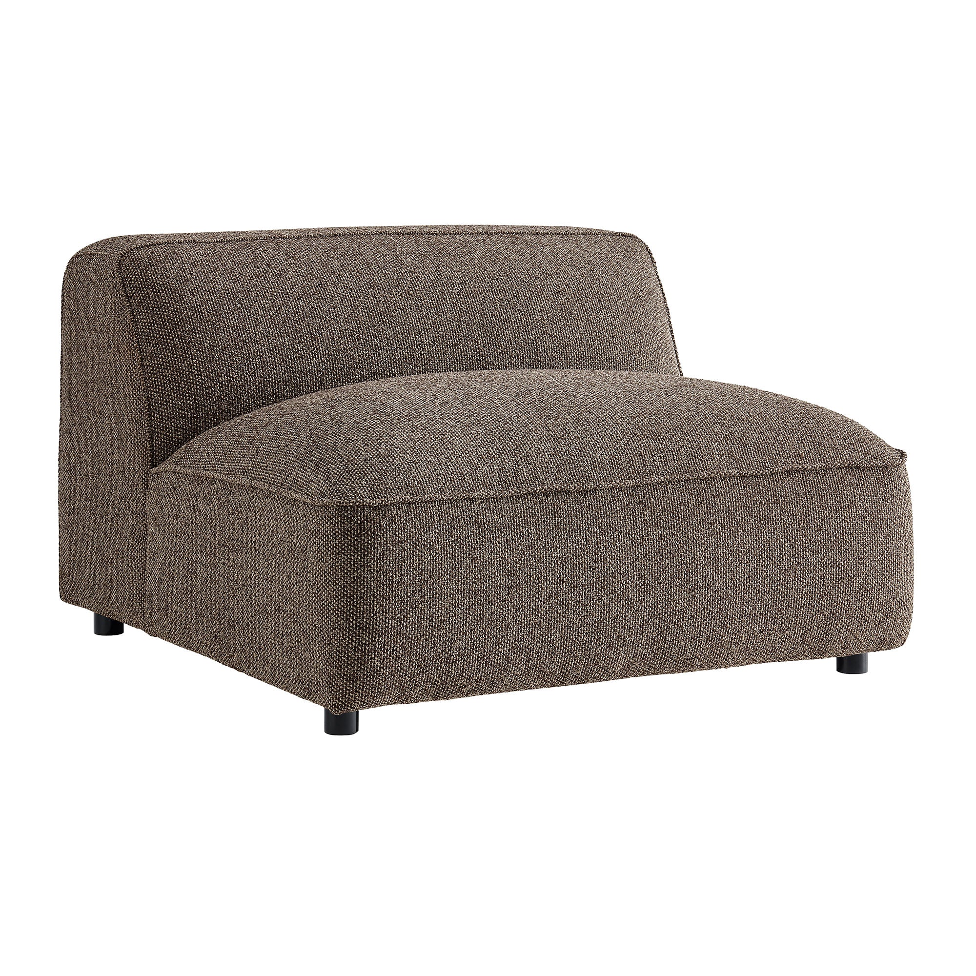 Auren Lattice Bouclé Upholstered Modular Armless Chair