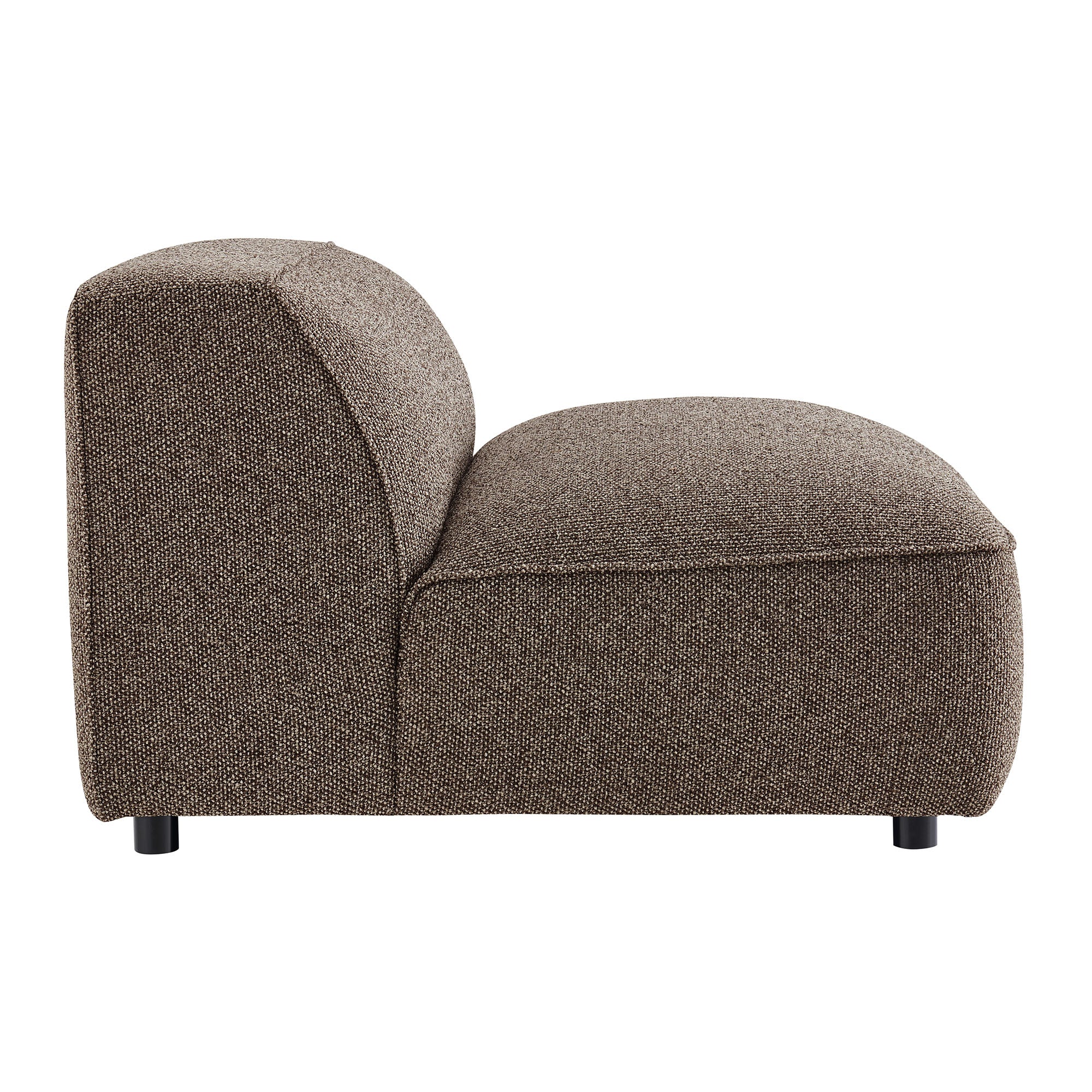Auren Lattice Bouclé Upholstered Modular Armless Chair