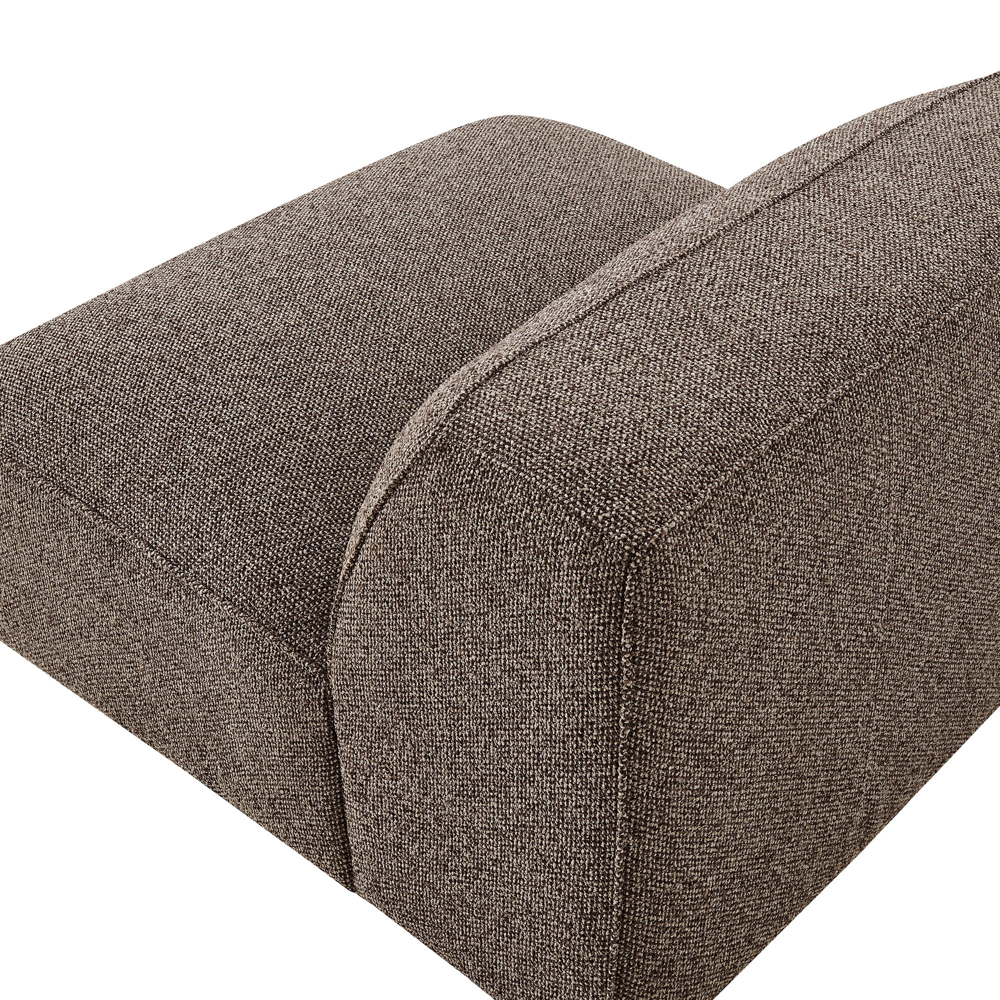 Auren Lattice Bouclé Upholstered Modular Armless Chair