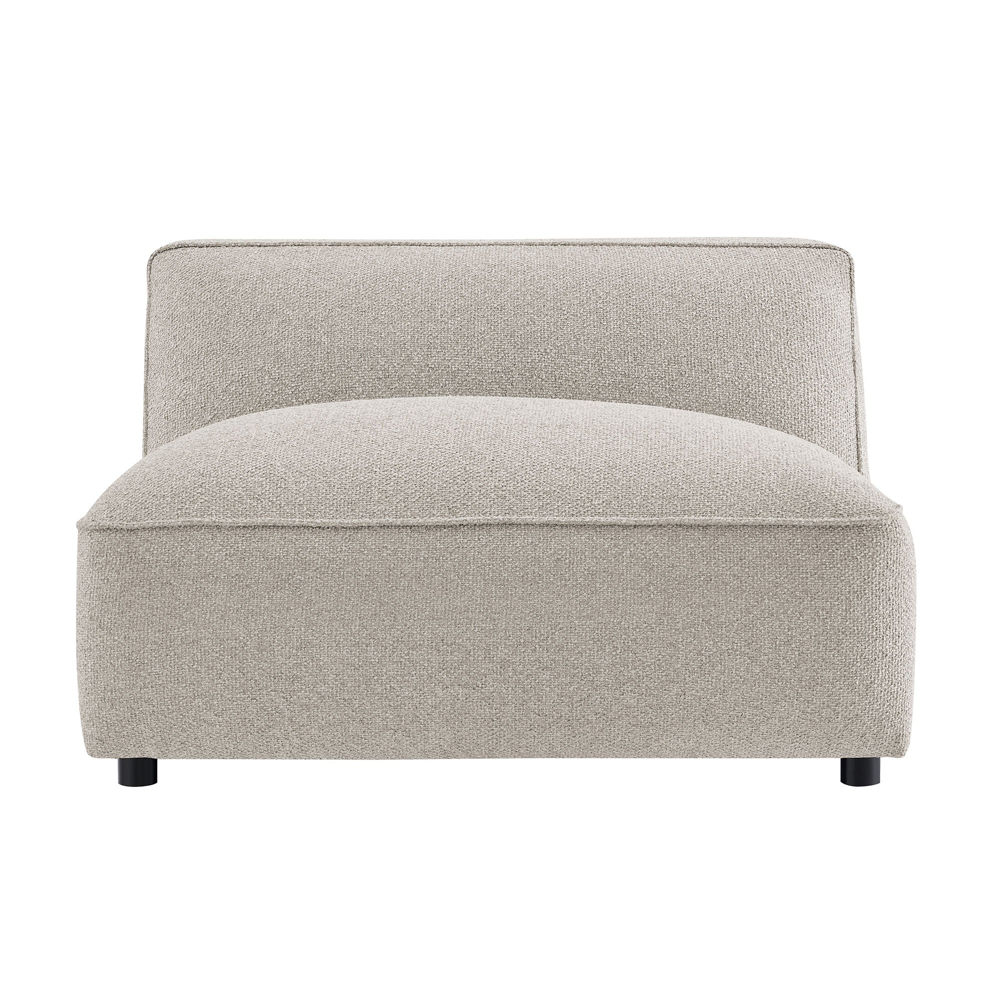Auren Lattice Bouclé Upholstered Modular Armless Chair