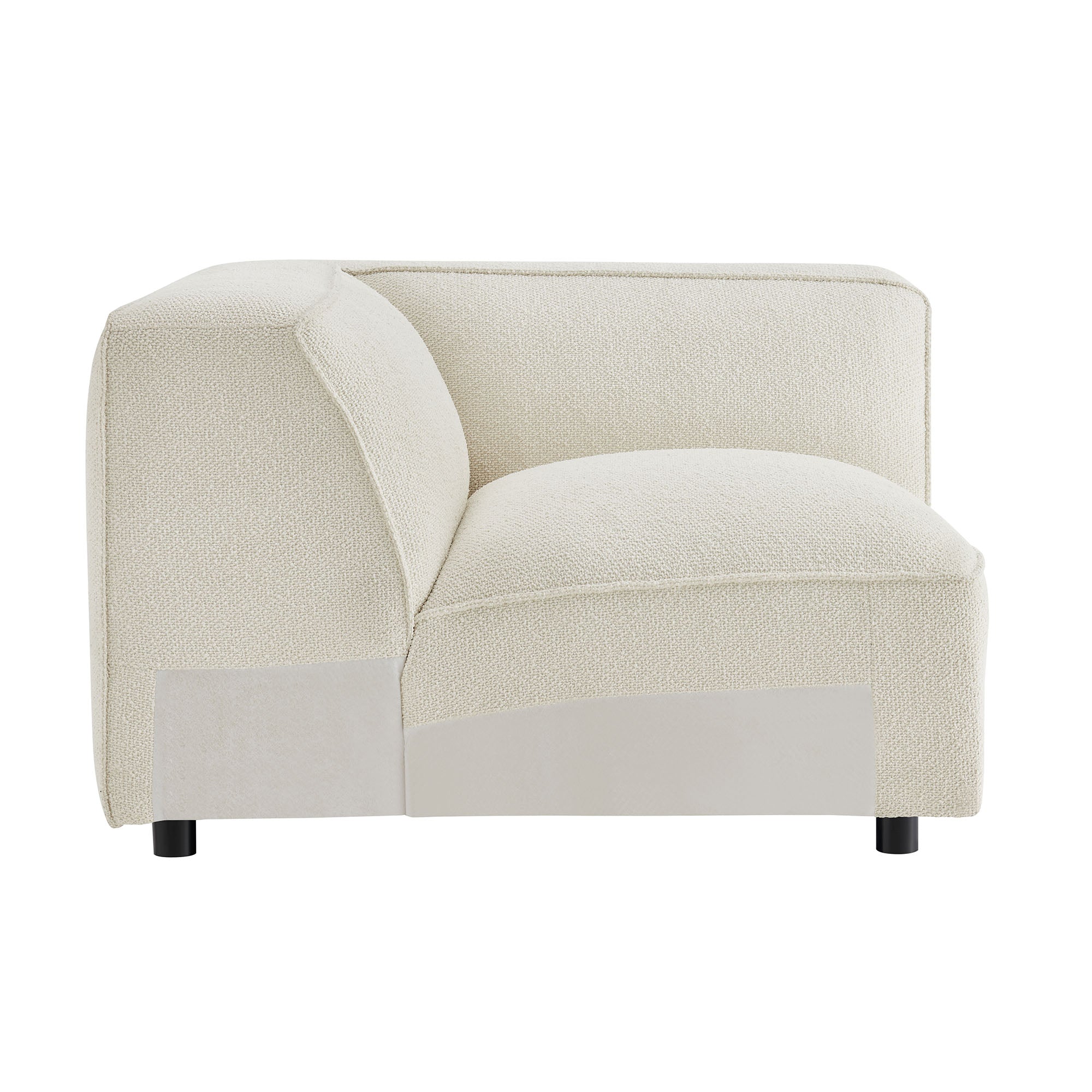 Auren Lattice Bouclé Upholstered Modular Corner Chair