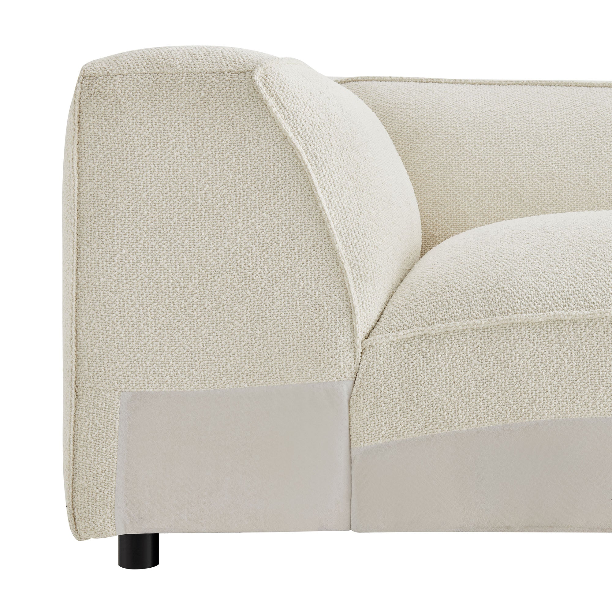 Auren Lattice Bouclé Upholstered Modular Corner Chair