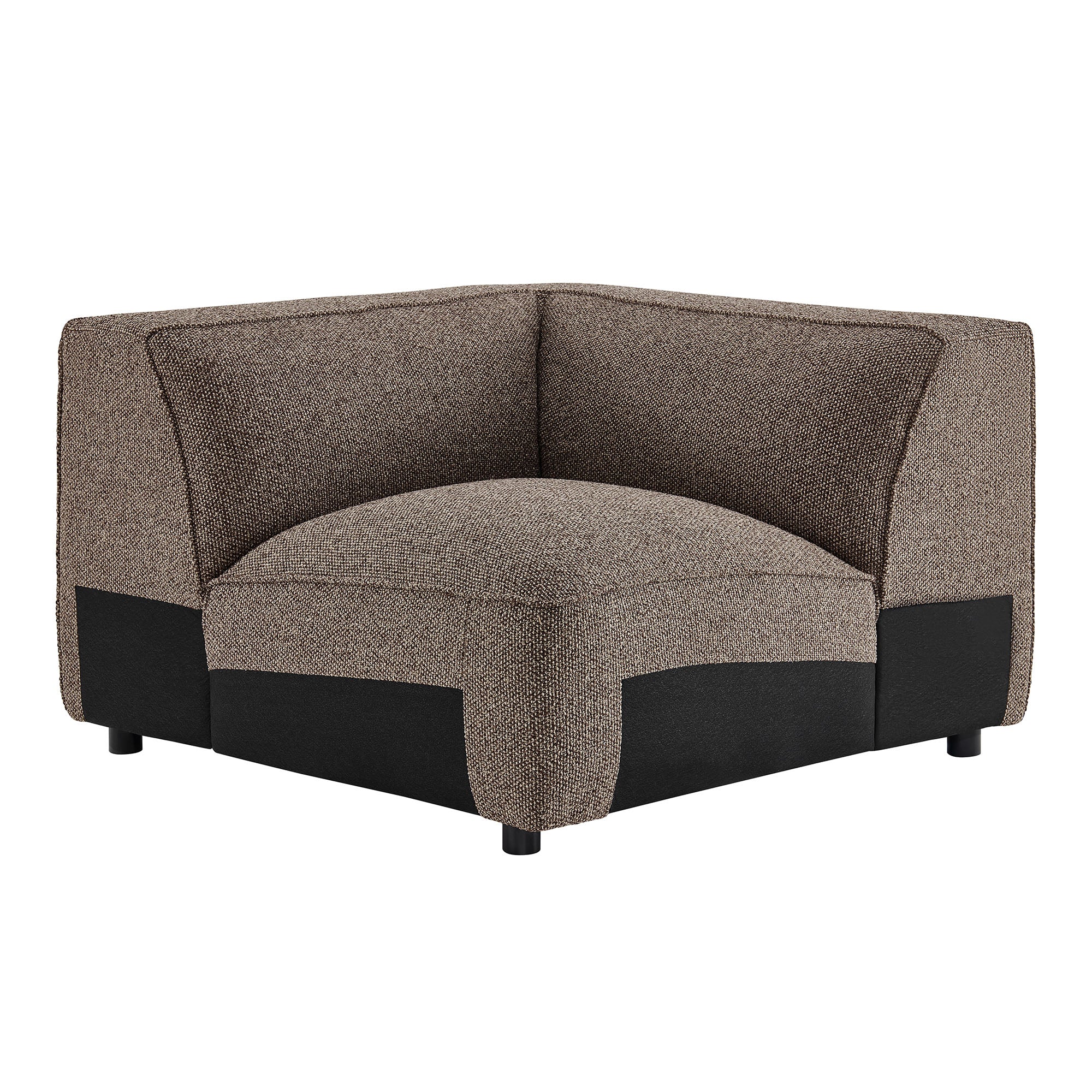 Auren Lattice Bouclé Upholstered Modular Corner Chair