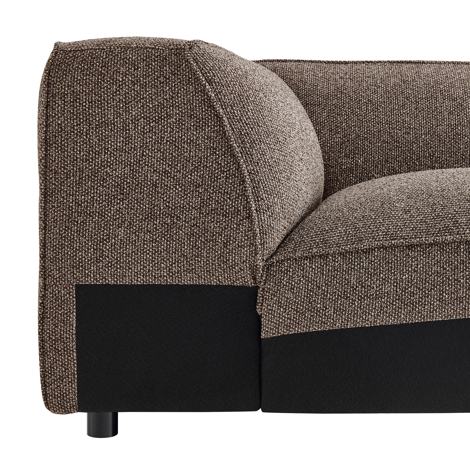 Auren Lattice Bouclé Upholstered Modular Corner Chair