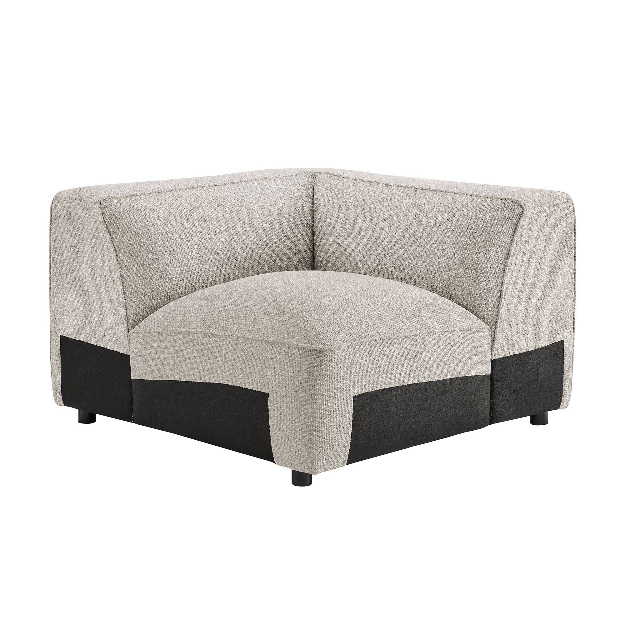 Auren Lattice Bouclé Upholstered Modular Corner Chair