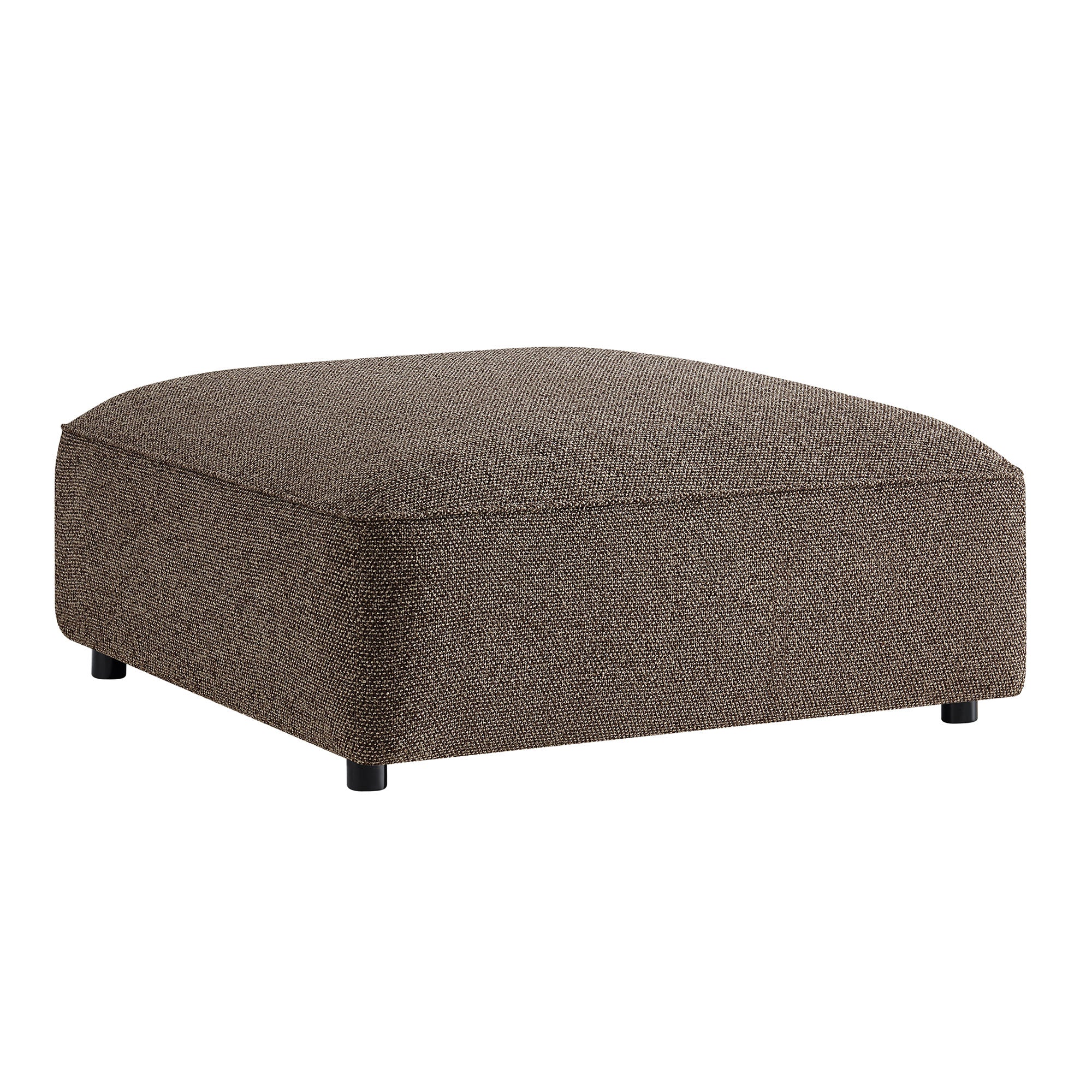 Auren Lattice Bouclé Upholstered Ottoman