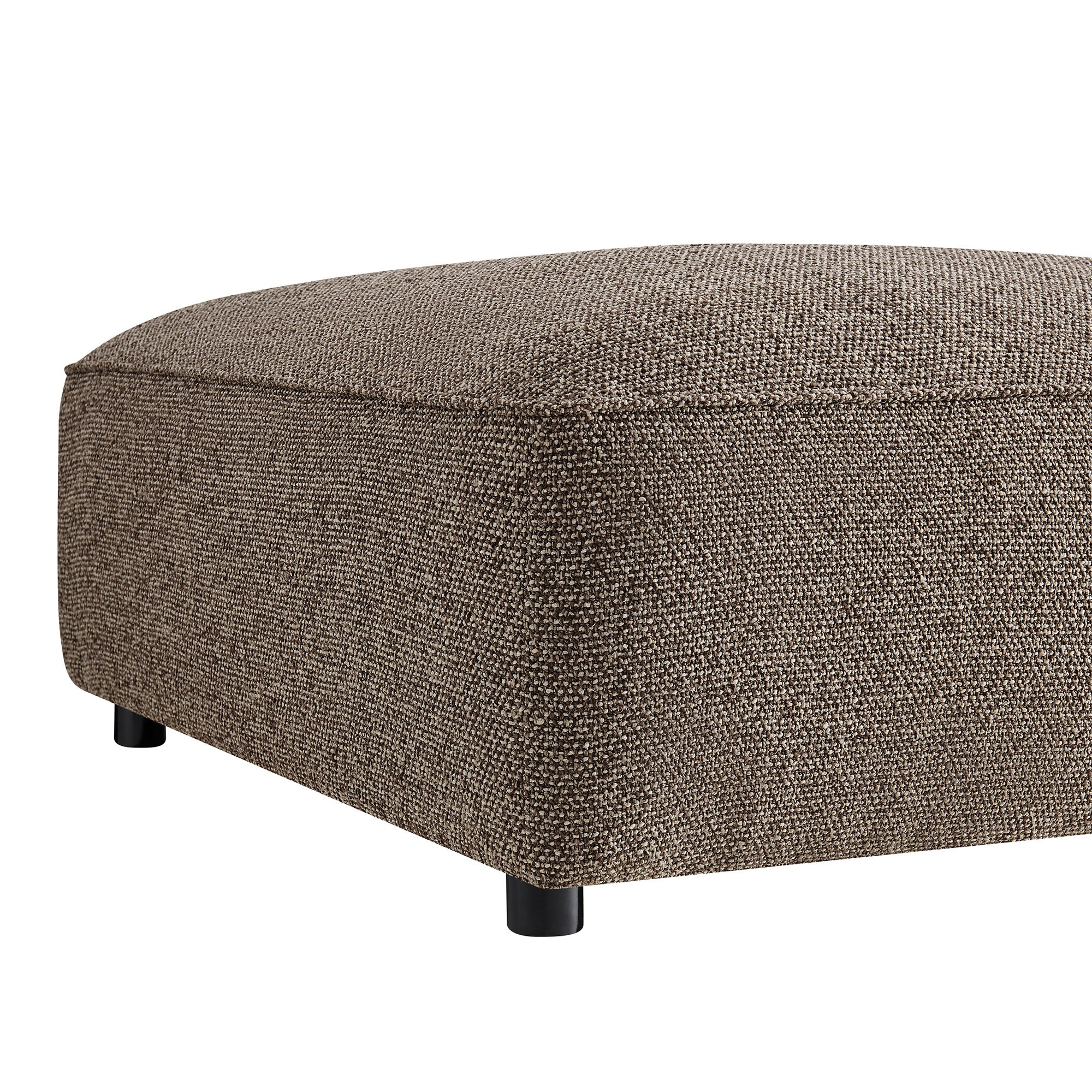 Auren Lattice Bouclé Upholstered Ottoman