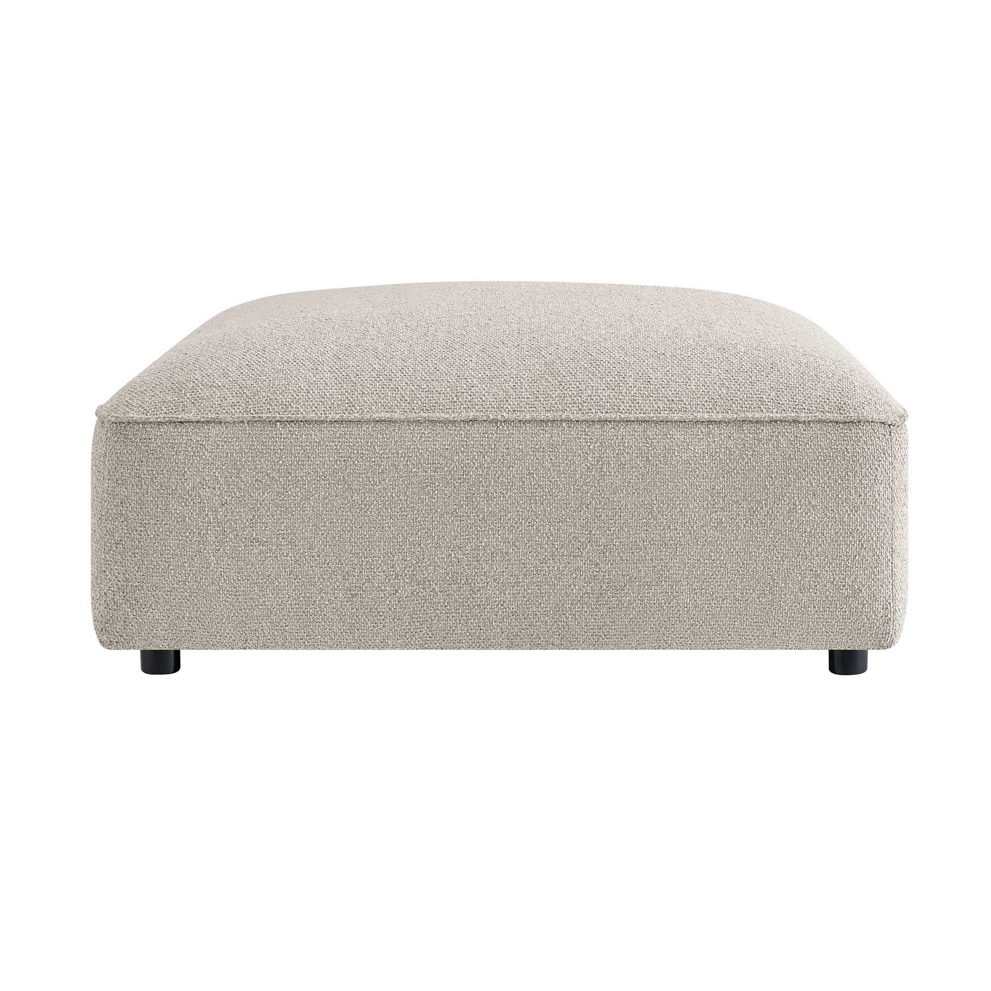 Auren Lattice Bouclé Upholstered Ottoman