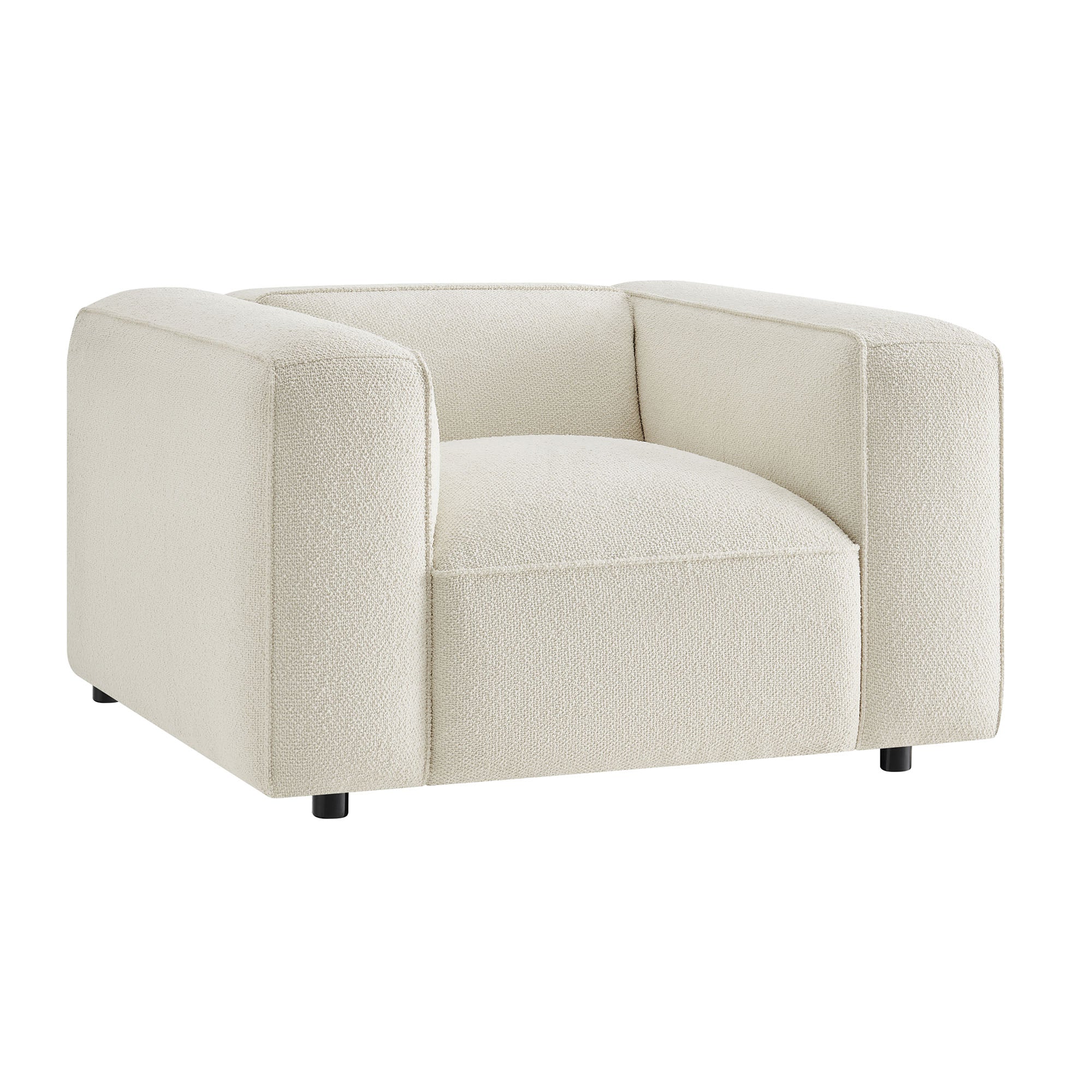 Auren Lattice Bouclé Upholstered Accent Chair