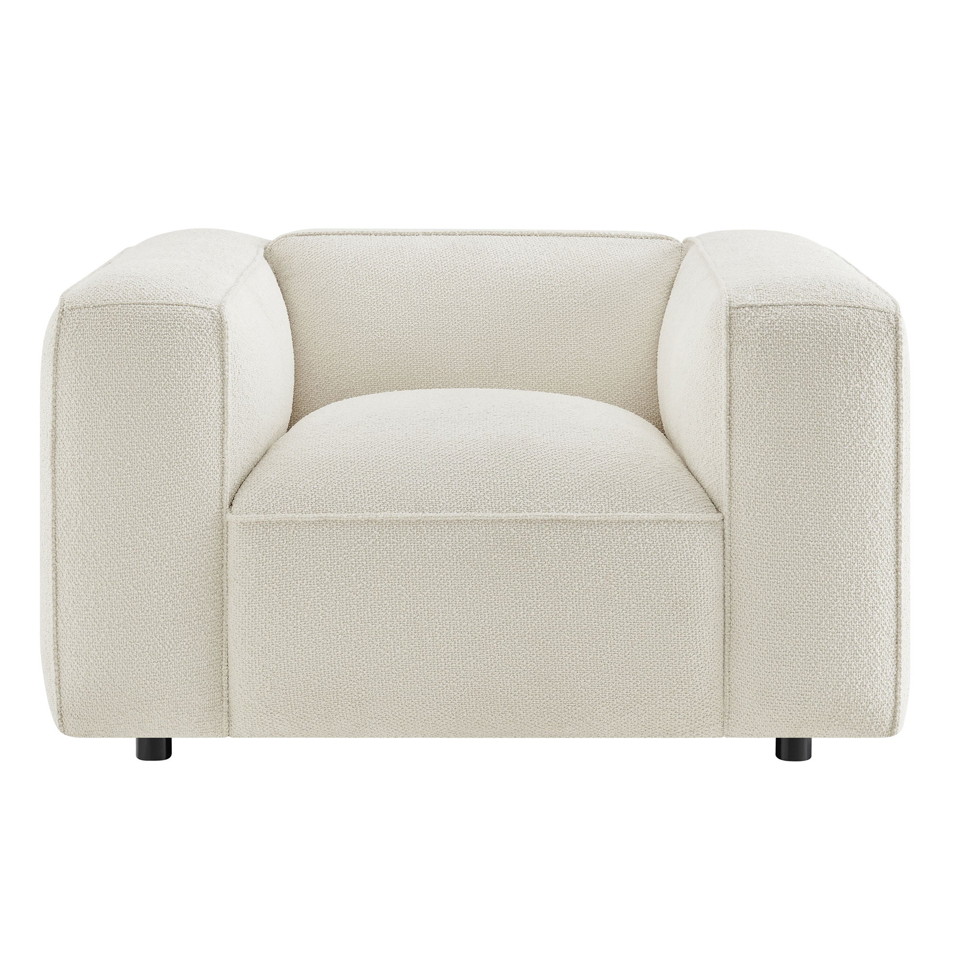Auren Lattice Bouclé Upholstered Accent Chair
