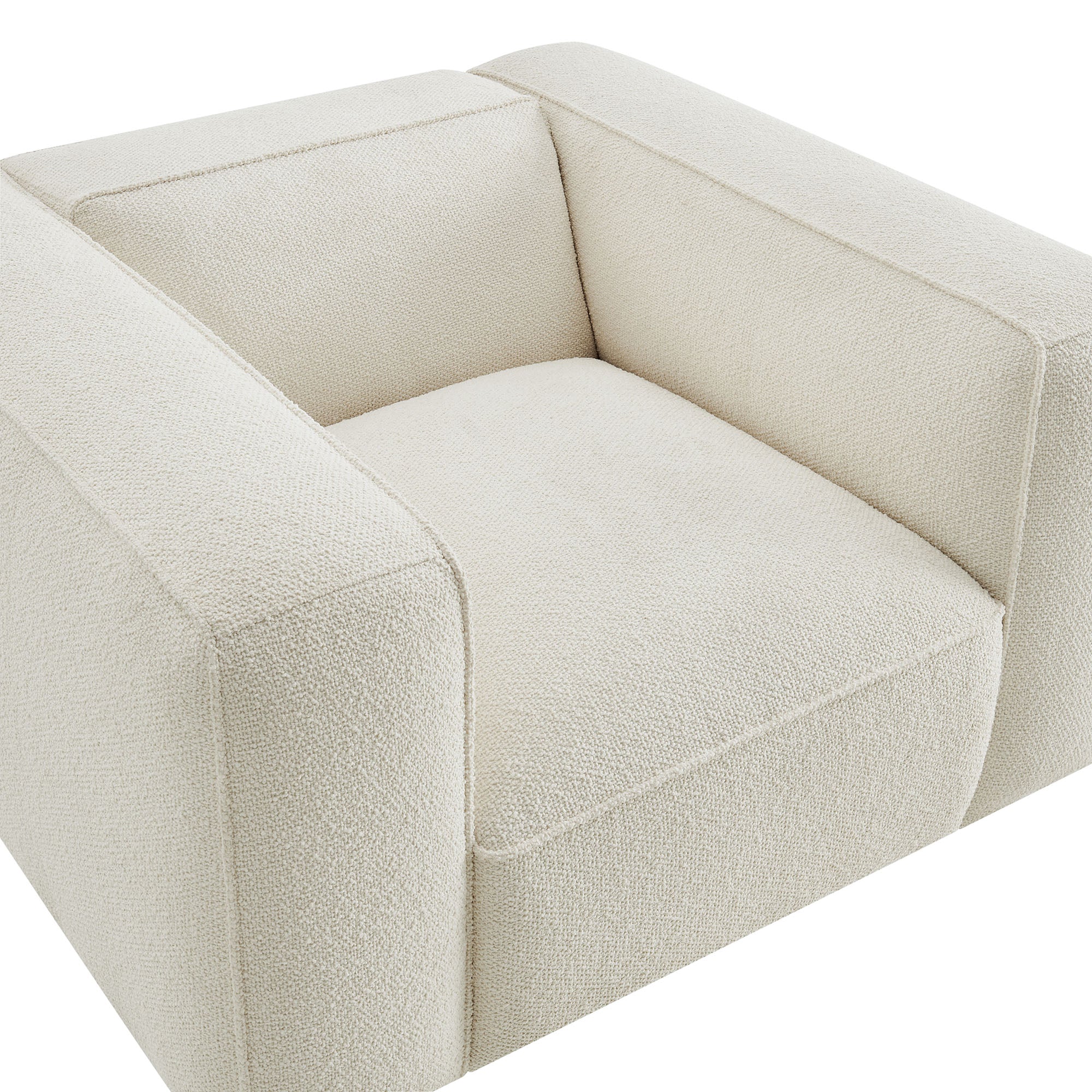 Auren Lattice Bouclé Upholstered Accent Chair