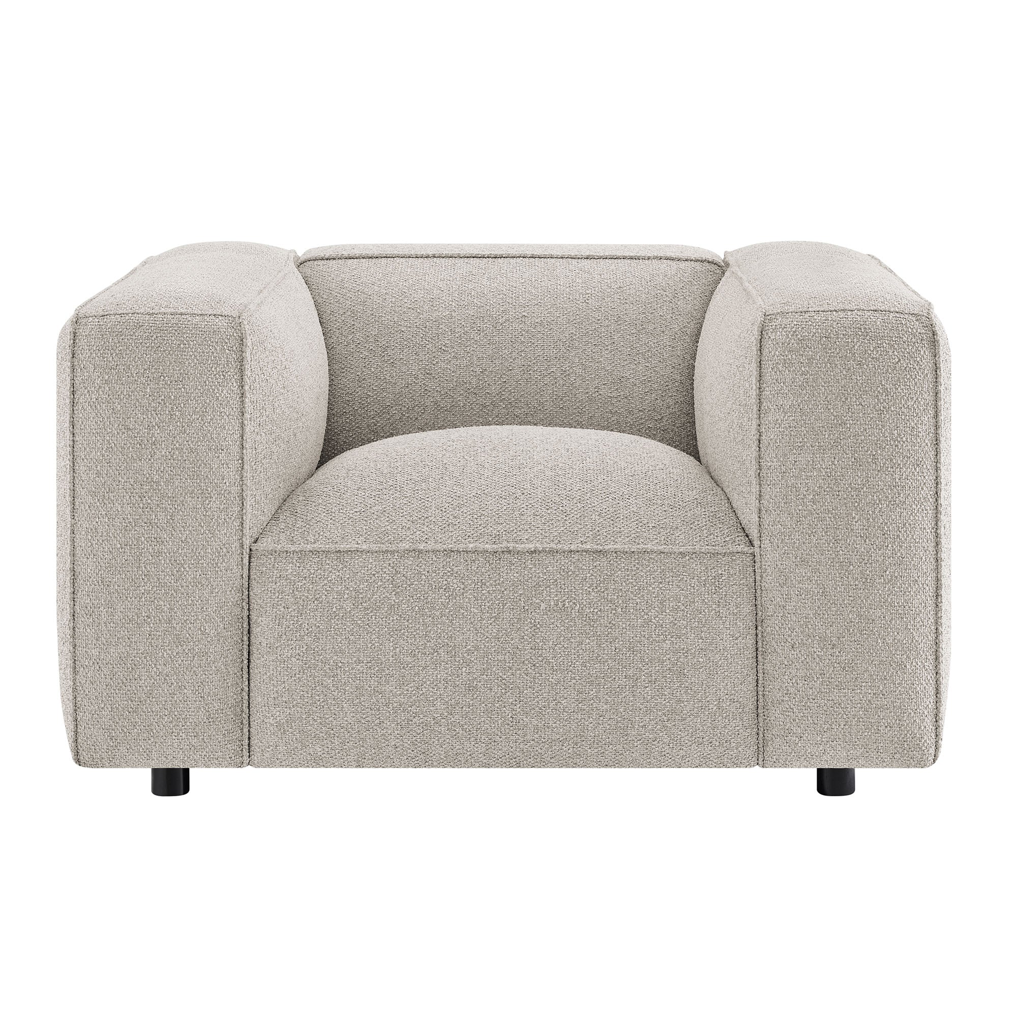 Auren Lattice Bouclé Upholstered Accent Chair