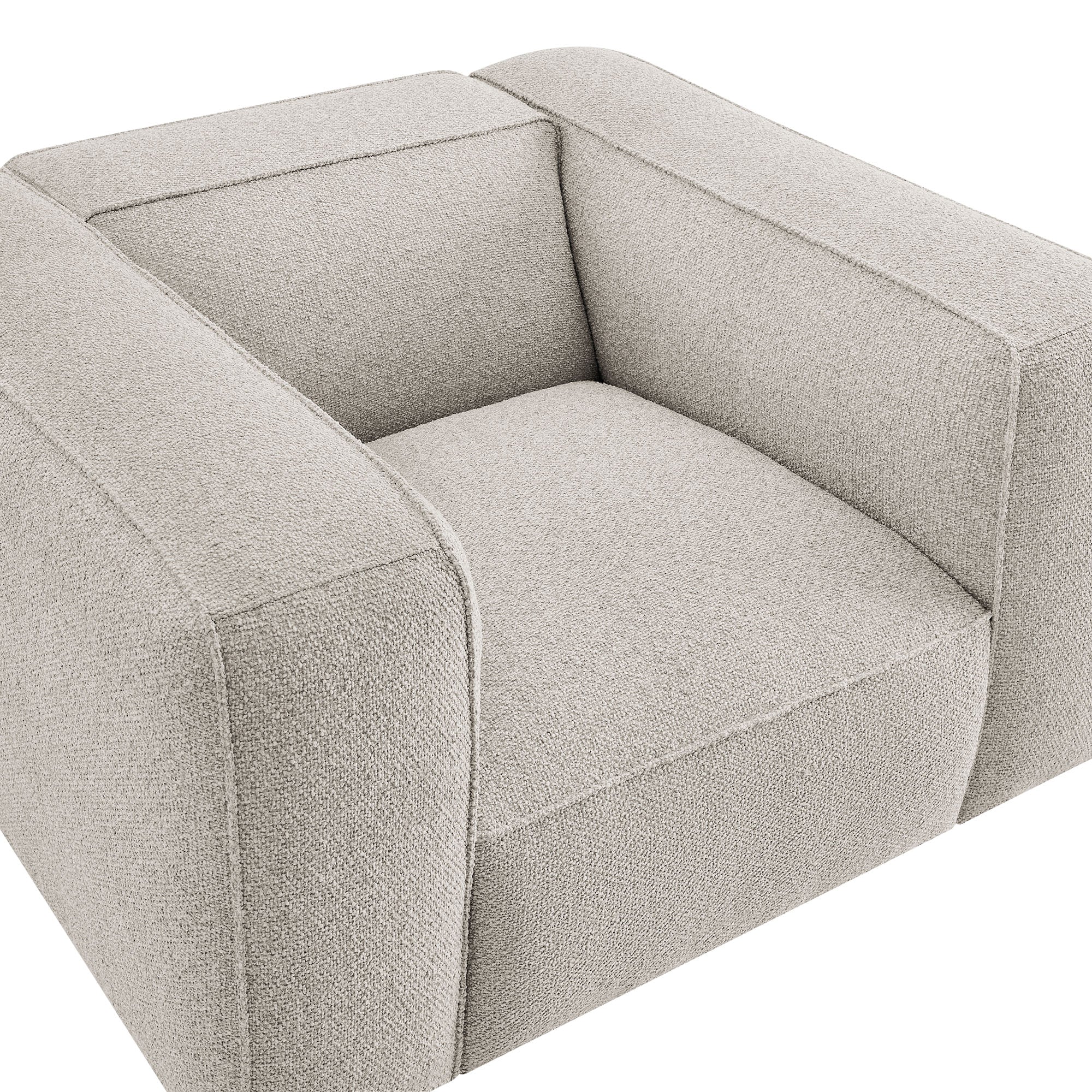 Auren Lattice Bouclé Upholstered Accent Chair