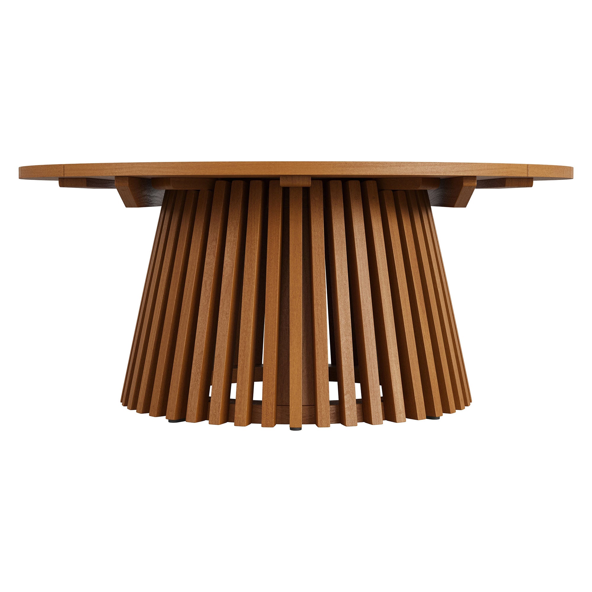 Lane 39 Inch Round Outdoor Patio Teak Wood Coffee Table