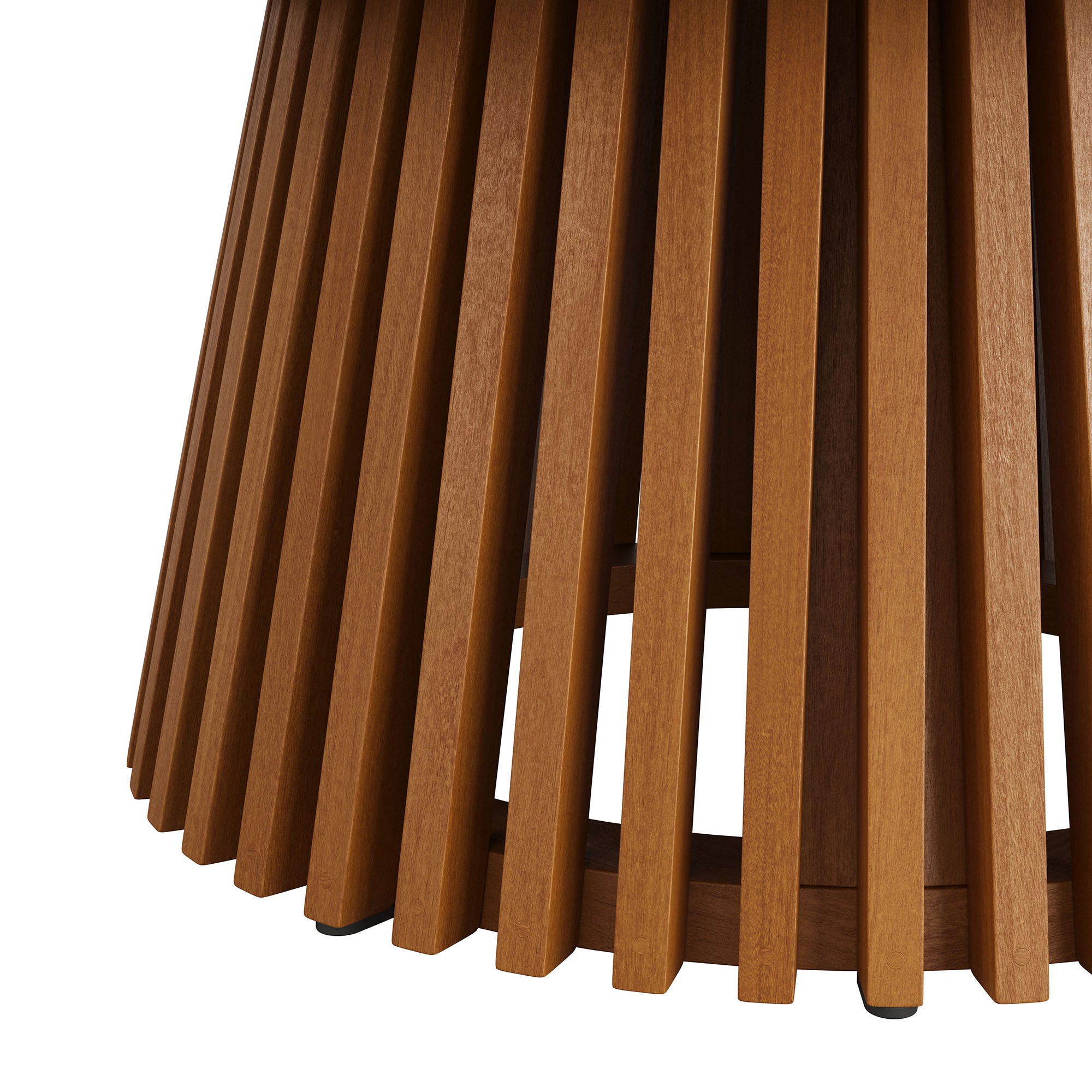 Lane 39 Inch Round Outdoor Patio Teak Wood Coffee Table