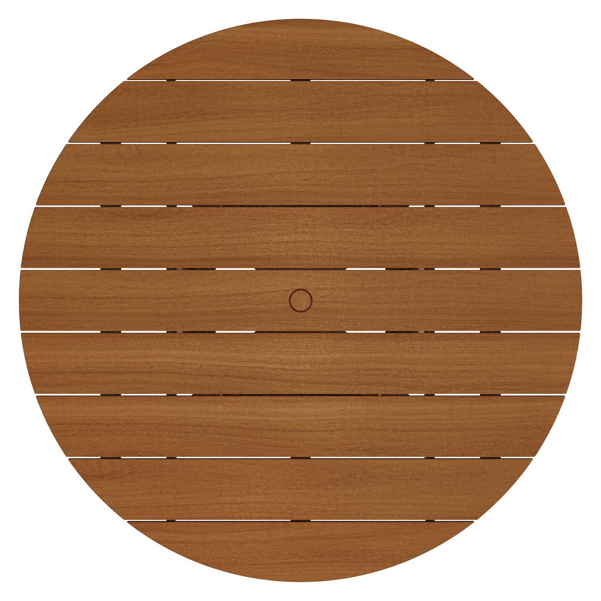Lane 55 Inch Round Outdoor Patio Teak Wood Dining Table