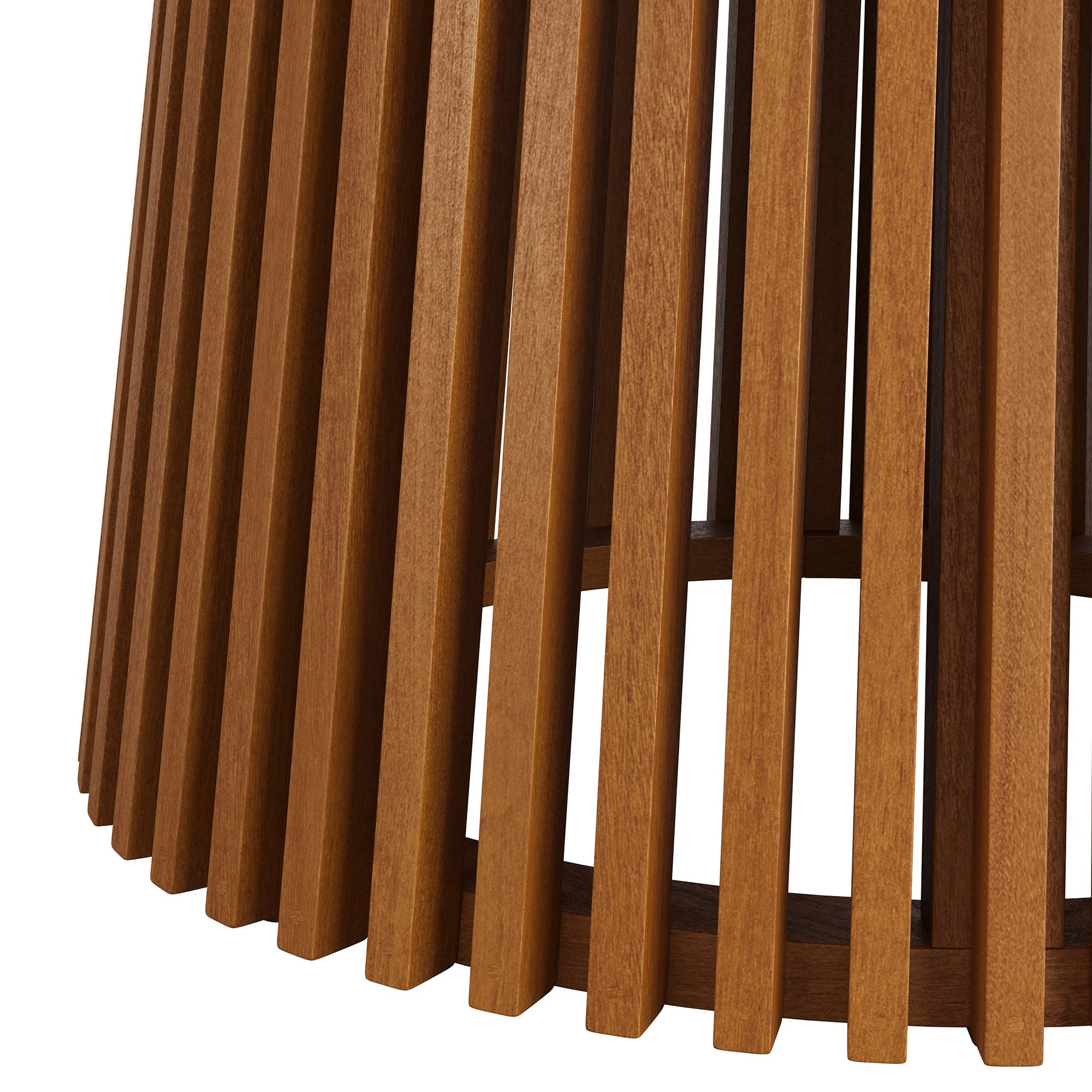 Lane 55 Inch Round Outdoor Patio Teak Wood Dining Table