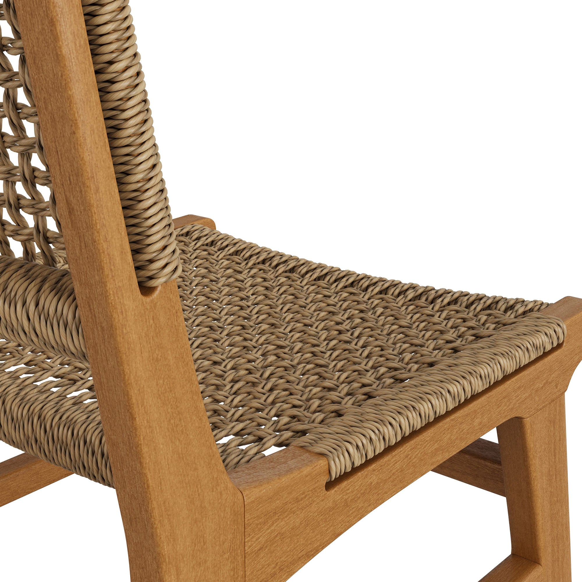 Rowe Outdoor Patio Teak Wood Dining Chair