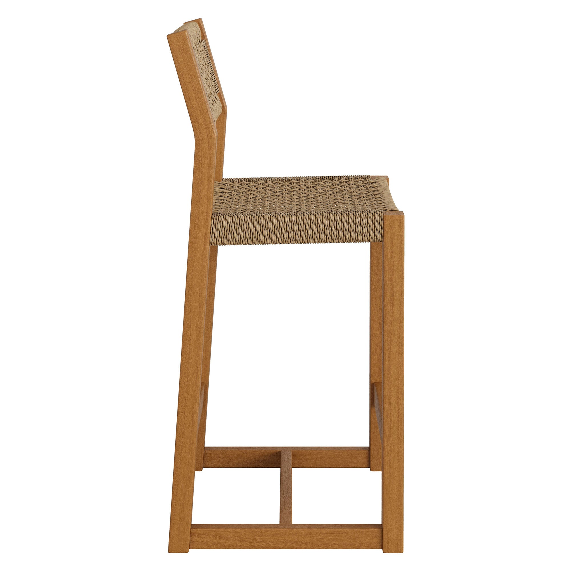Reed 40 Inch Outdoor Patio Outdoor Teak Wood Counter Stool