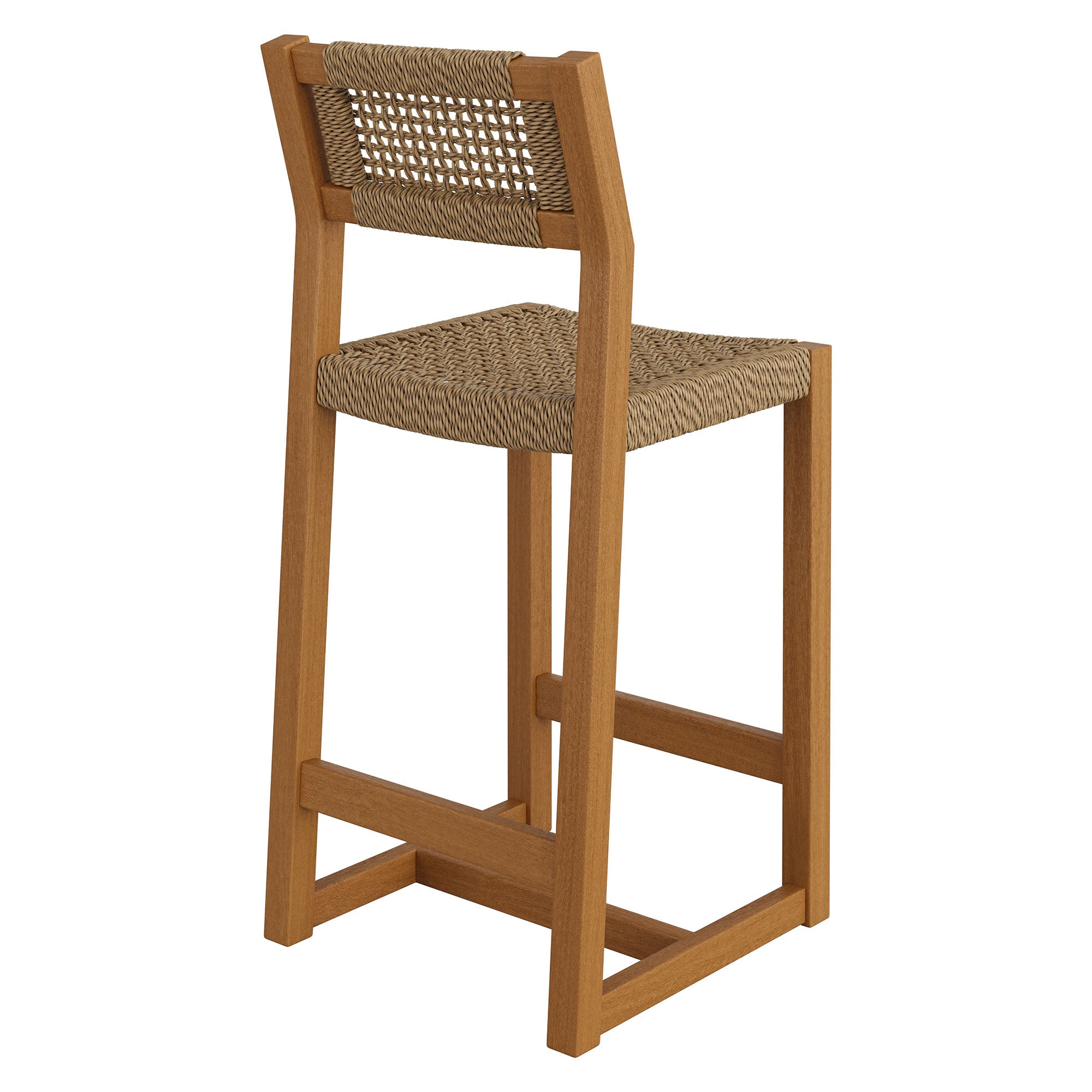 Reed 40 Inch Outdoor Patio Outdoor Teak Wood Counter Stool