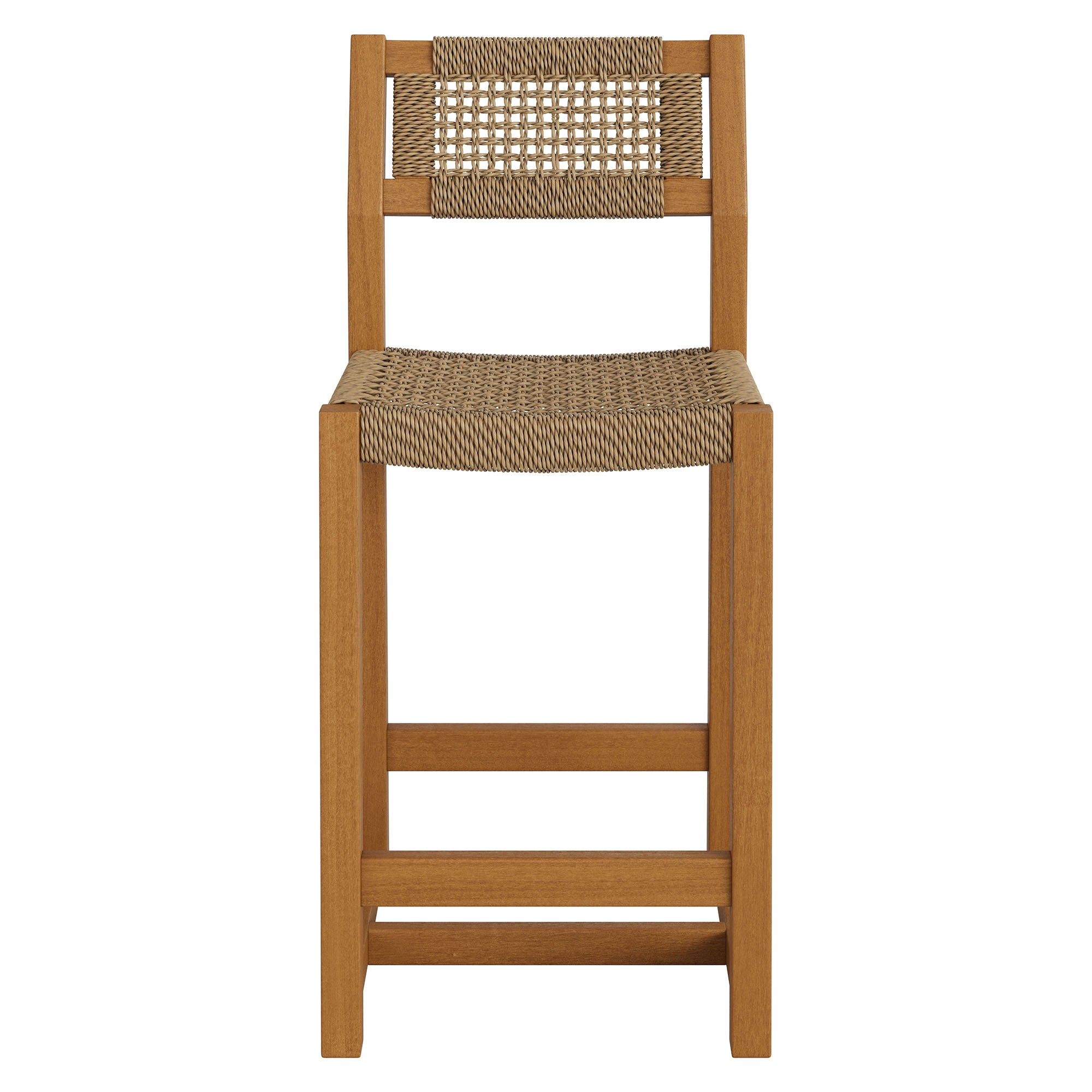 Reed 40 Inch Outdoor Patio Outdoor Teak Wood Counter Stool