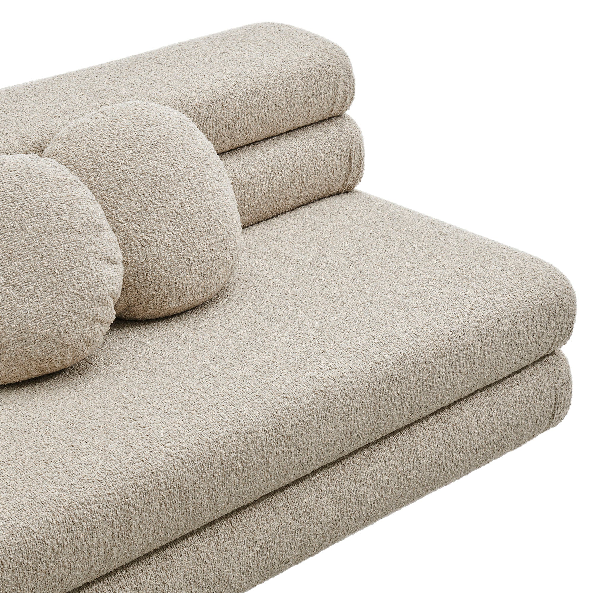 Jubilee Upholstered Modular Armless Loveseat