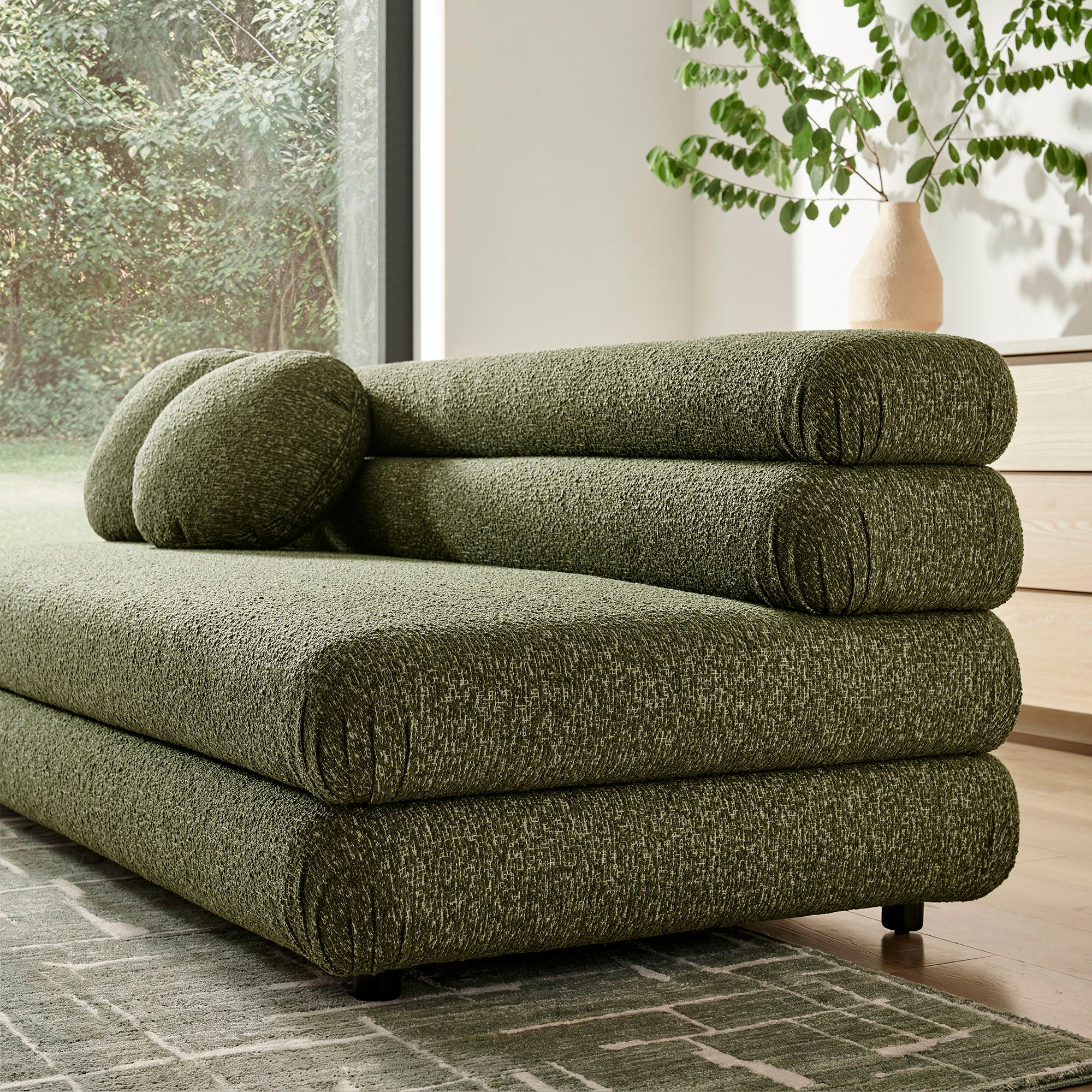 Jubilee Upholstered Modular Armless Loveseat