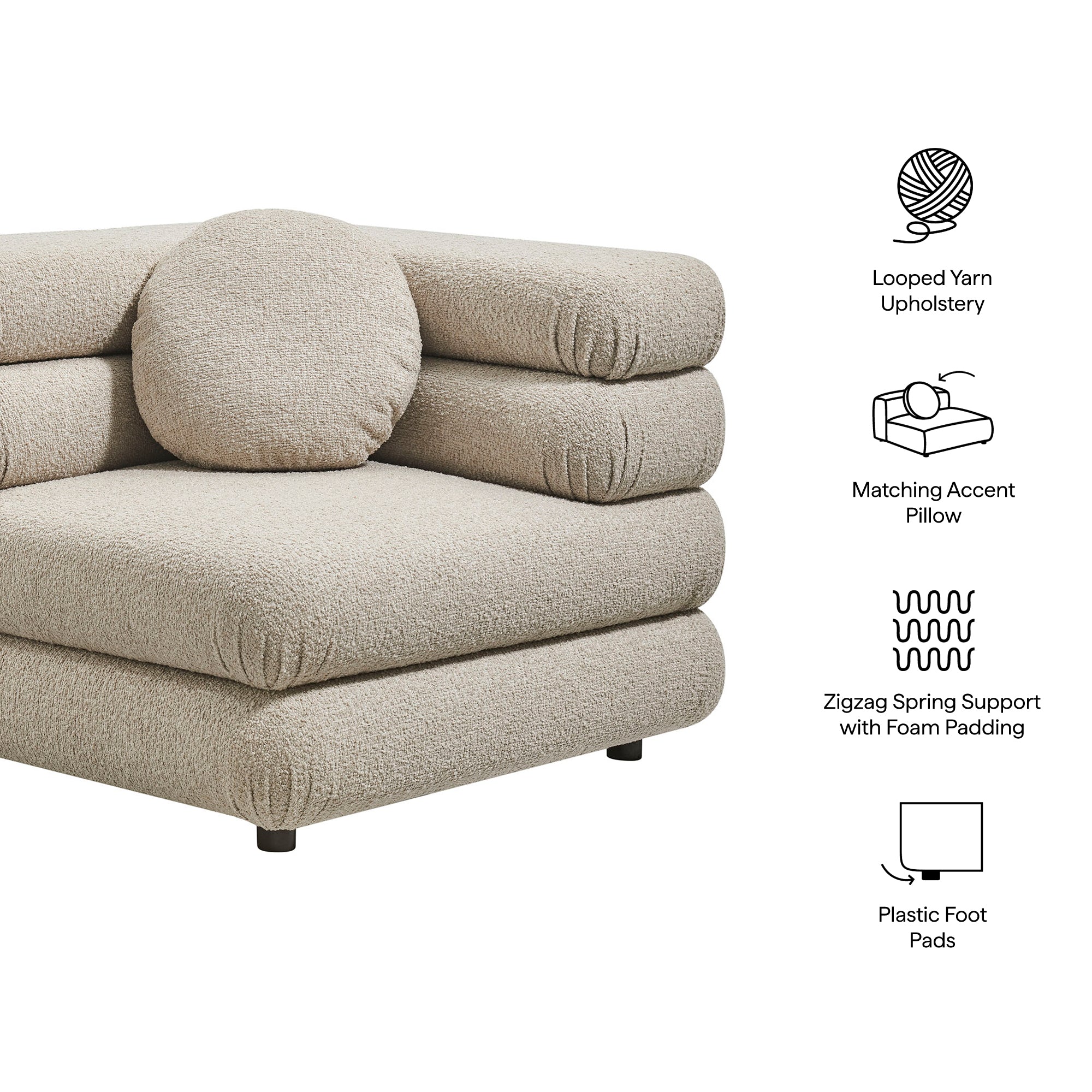 Jubilee Upholstered Modular Corner Chair