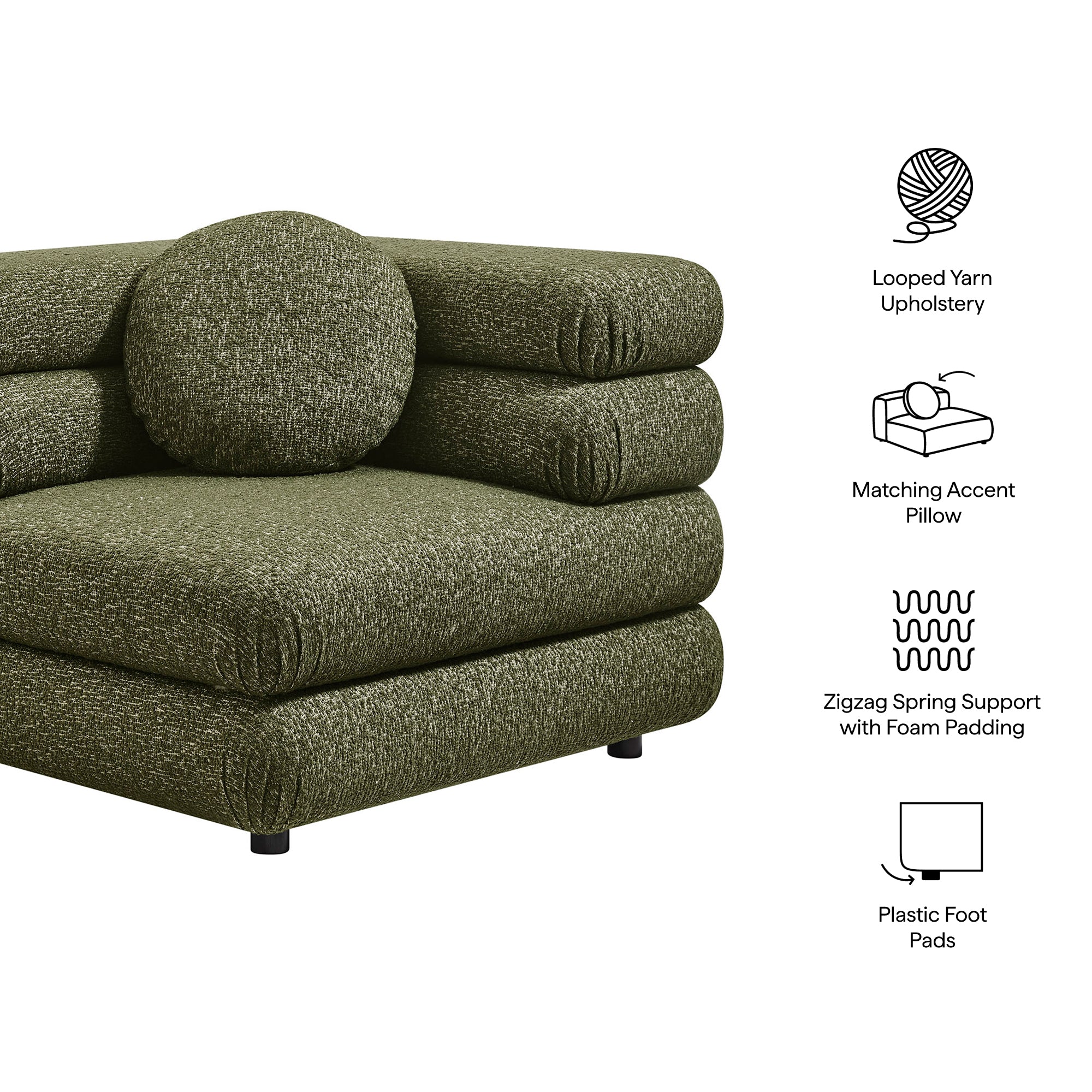 Jubilee Upholstered Modular Corner Chair