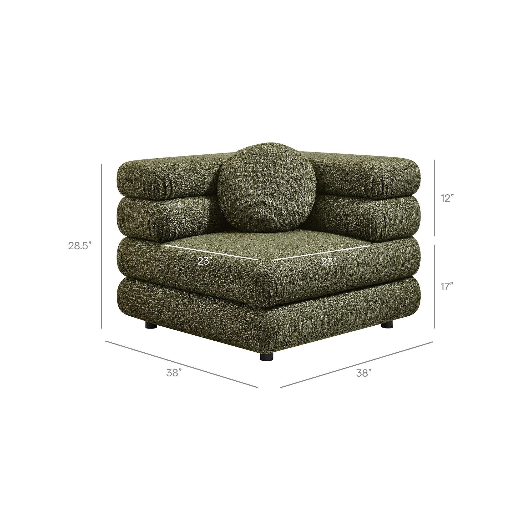 Jubilee Upholstered Modular Corner Chair