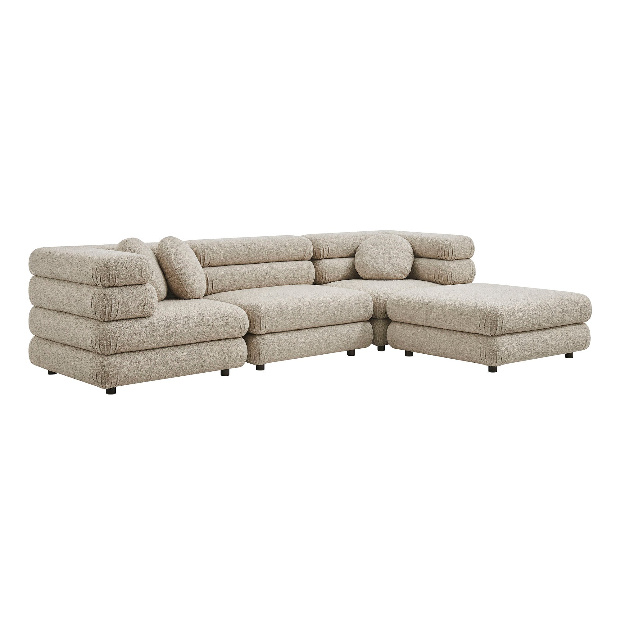 Jubilee 4-Piece Upholstered Modular Sofa Set
