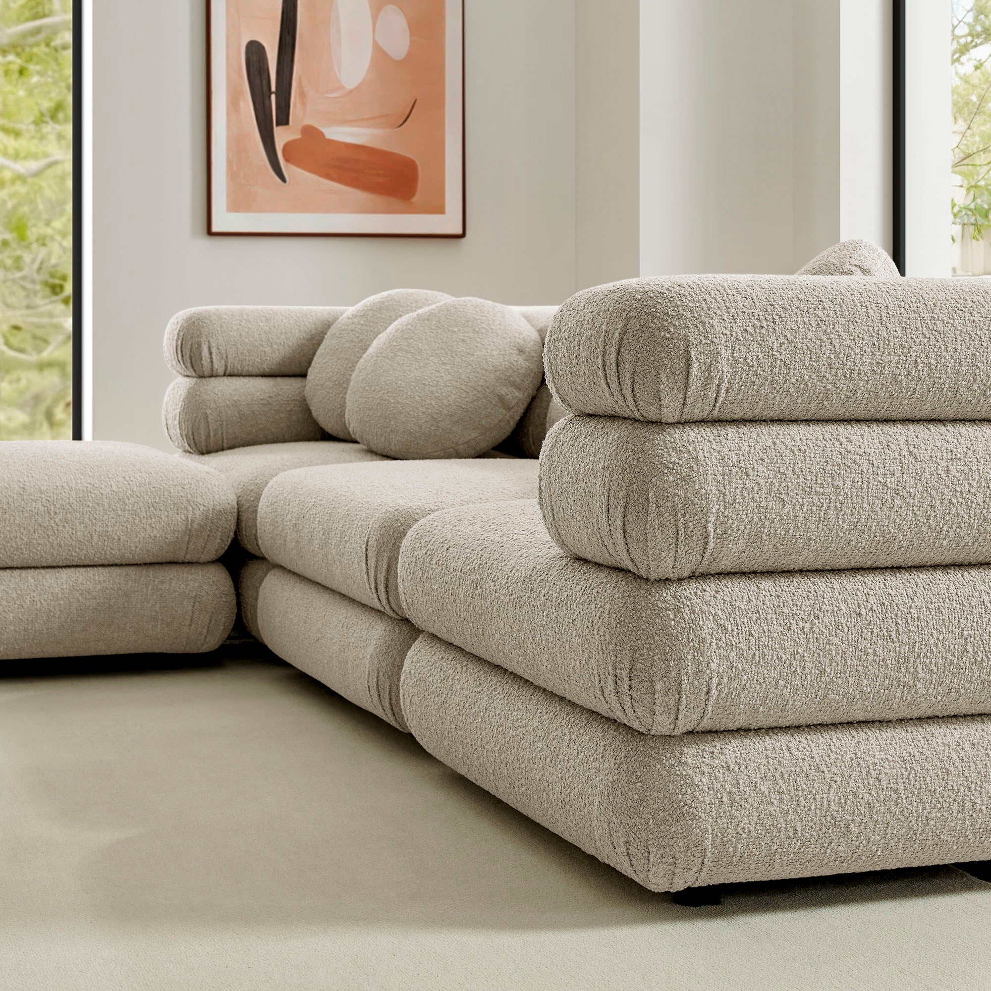 Jubilee 4-Piece Upholstered Modular Sofa Set