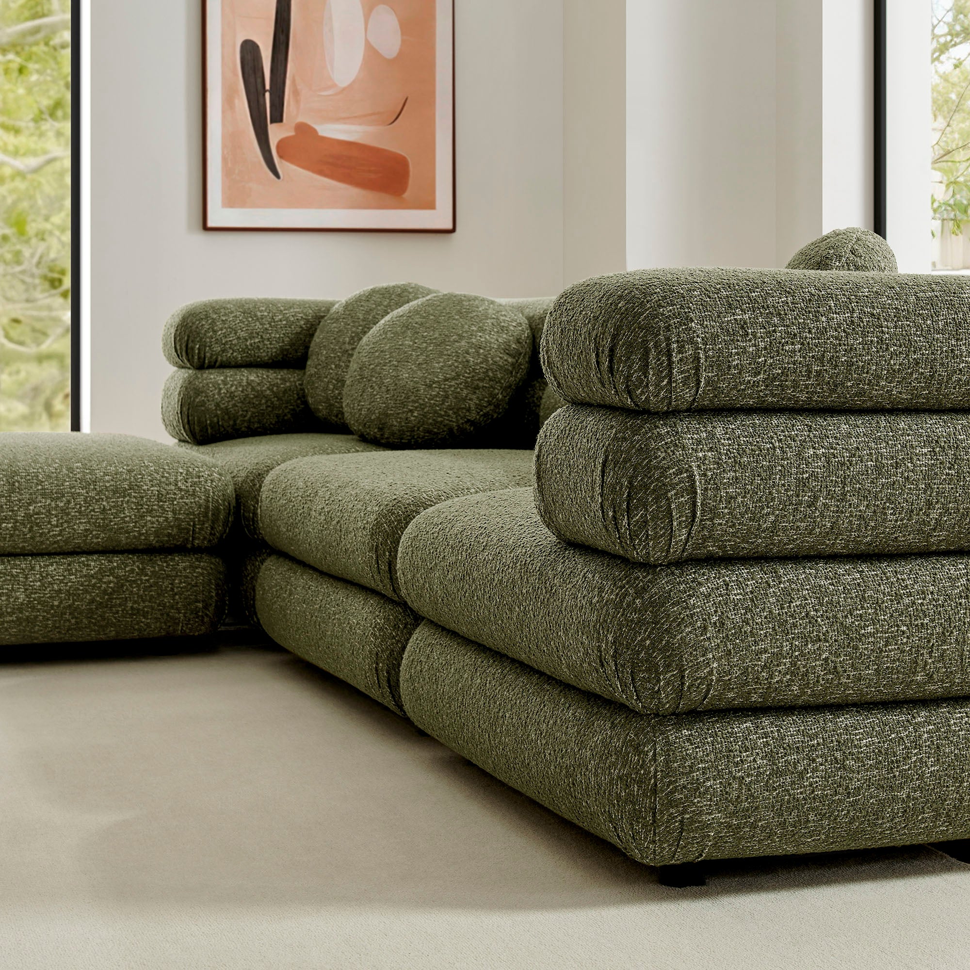 Jubilee 4-Piece Upholstered Modular Sofa Set