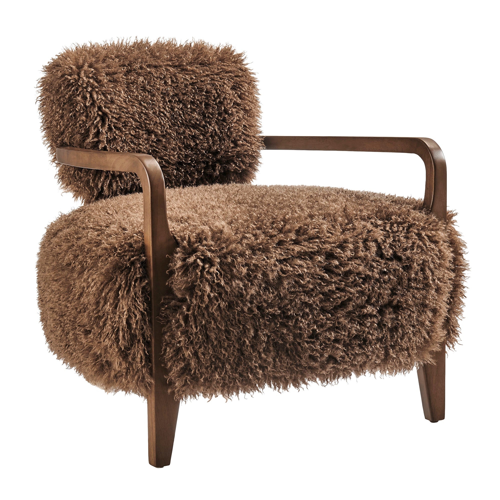 Zinnia Faux Fur Accent Chair