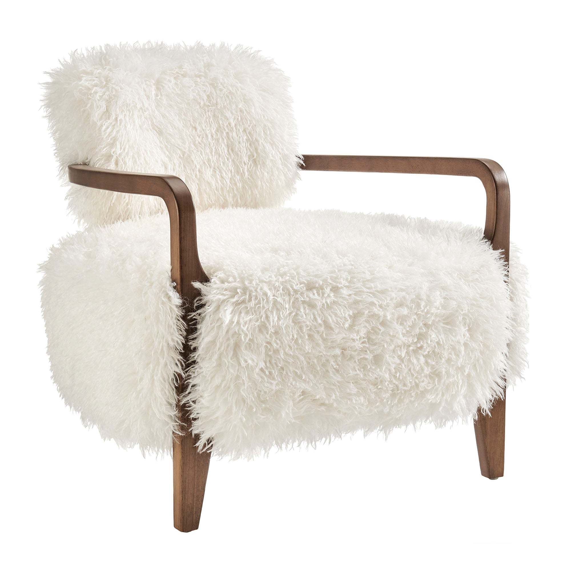 Zinnia Faux Fur Accent Chair