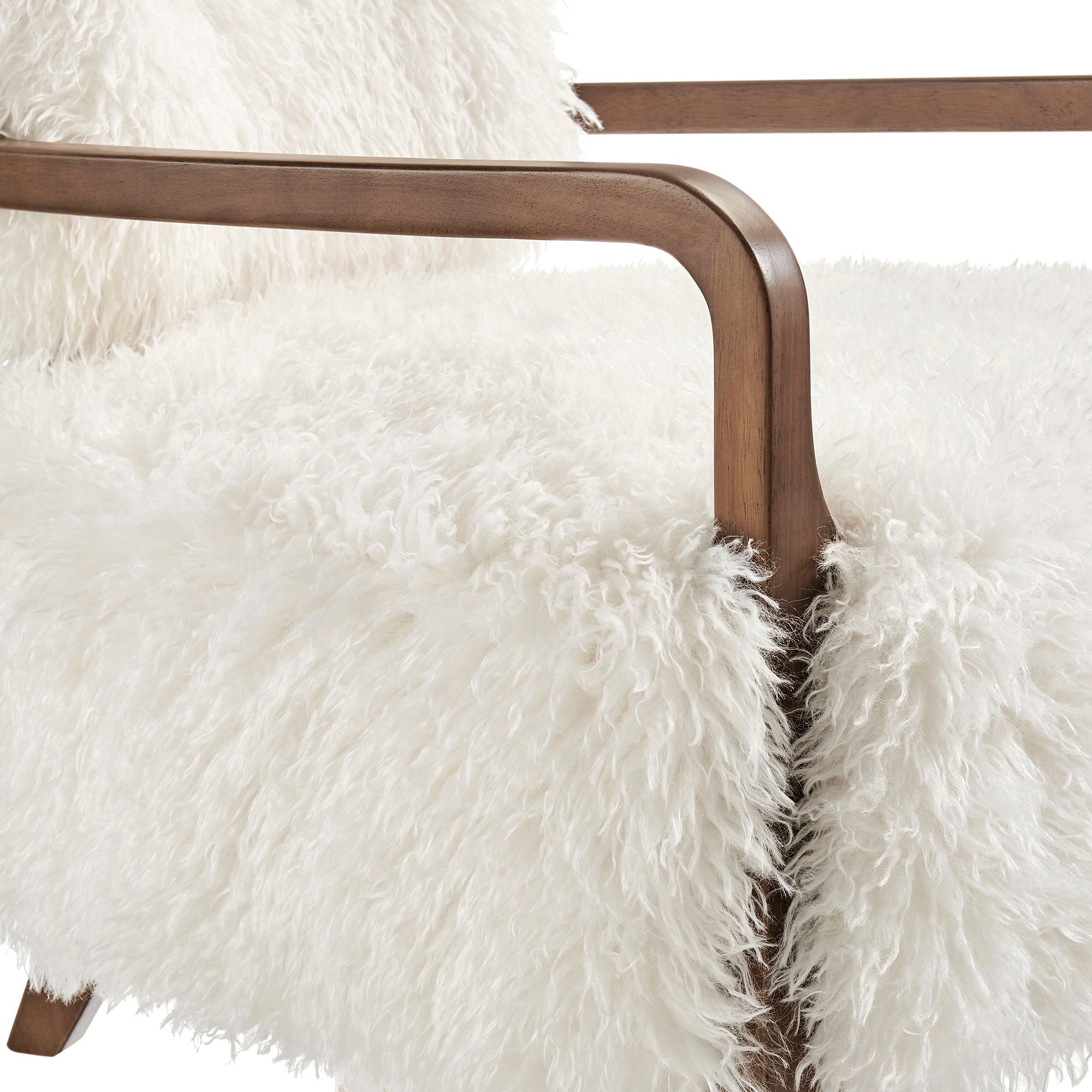 Zinnia Faux Fur Accent Chair