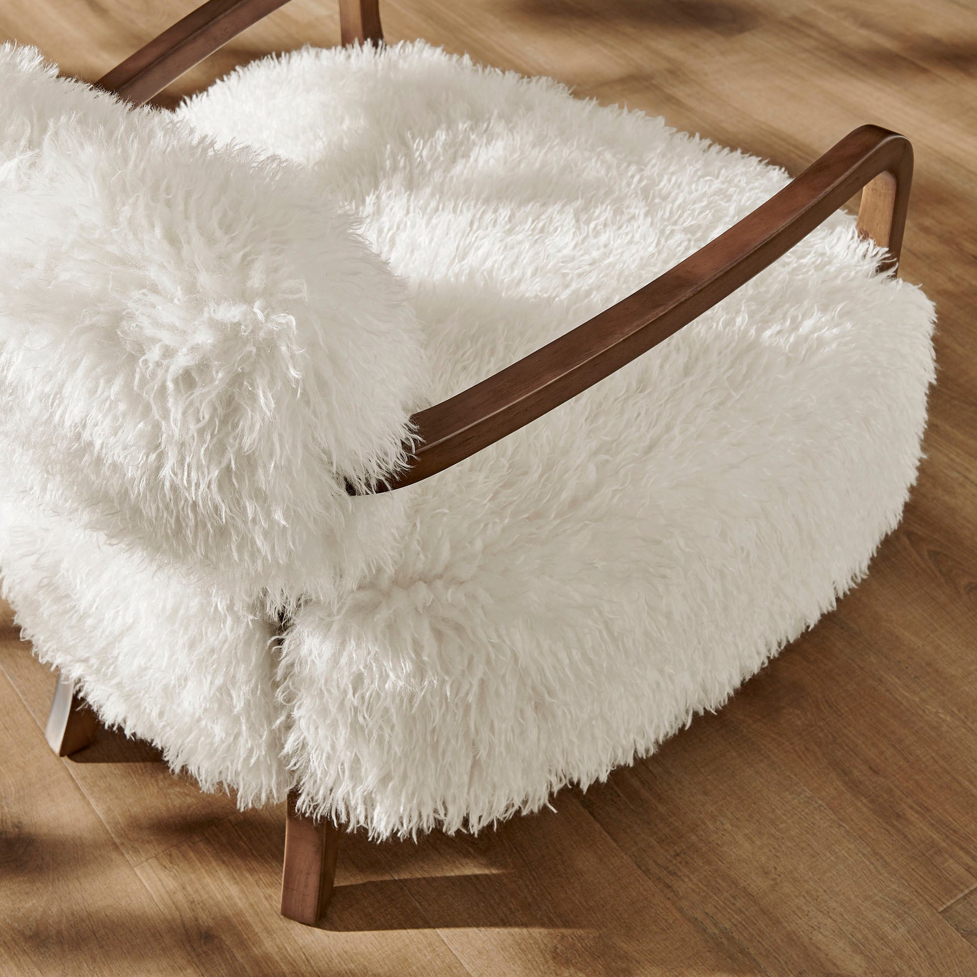 Zinnia Faux Fur Accent Chair