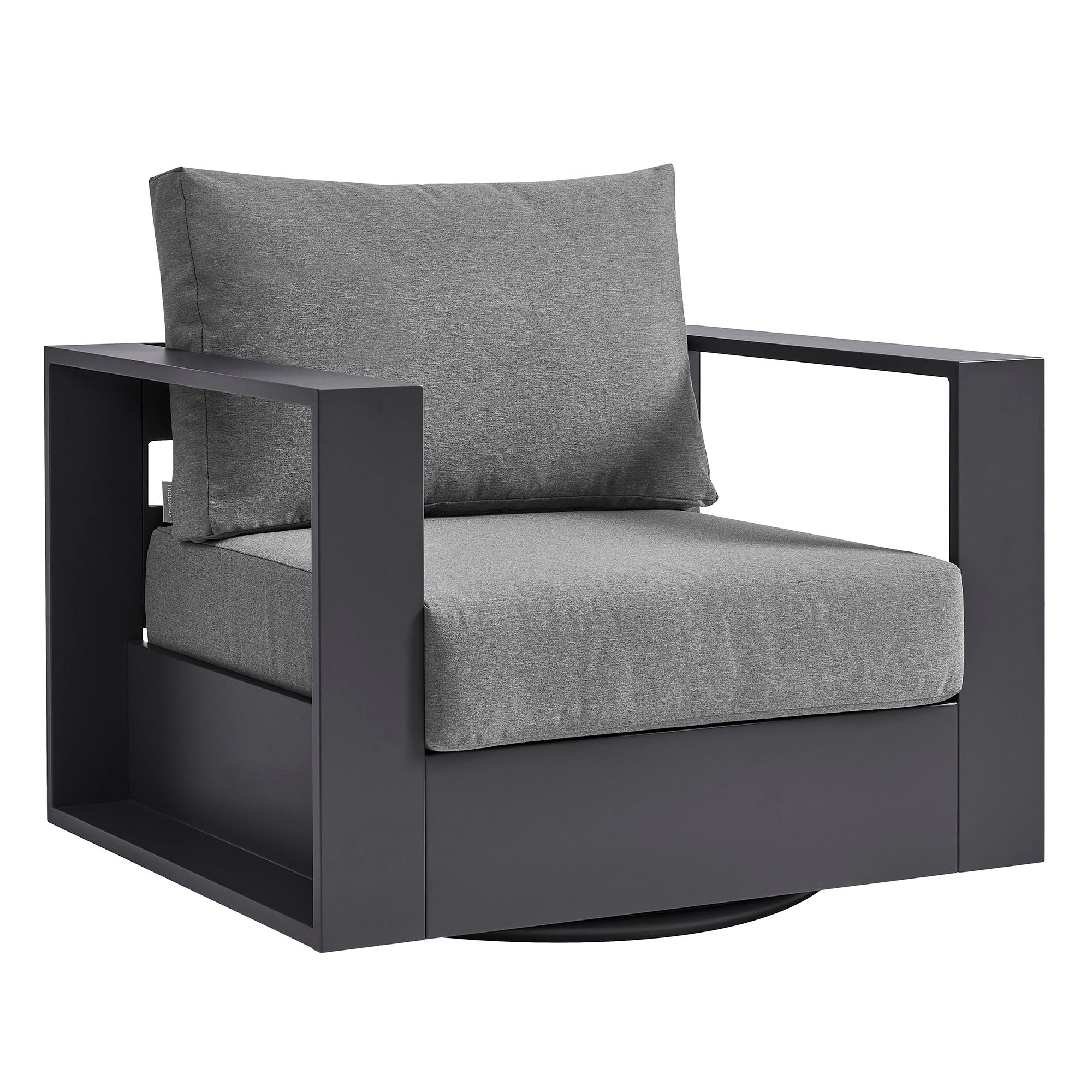 Tahoe Outdoor Patio Powder-Coated Aluminum Swivel Armchair