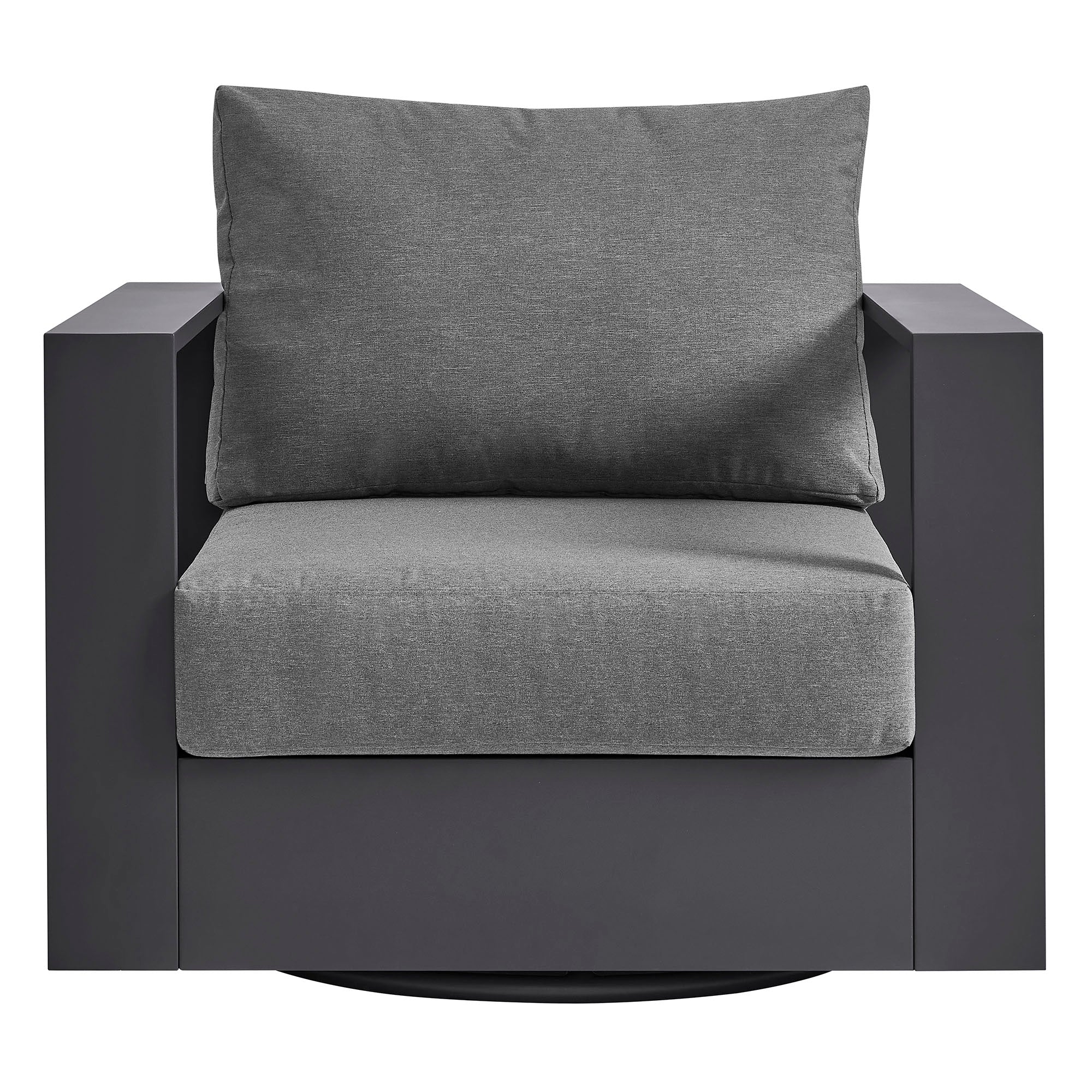 Tahoe Outdoor Patio Powder-Coated Aluminum Swivel Armchair