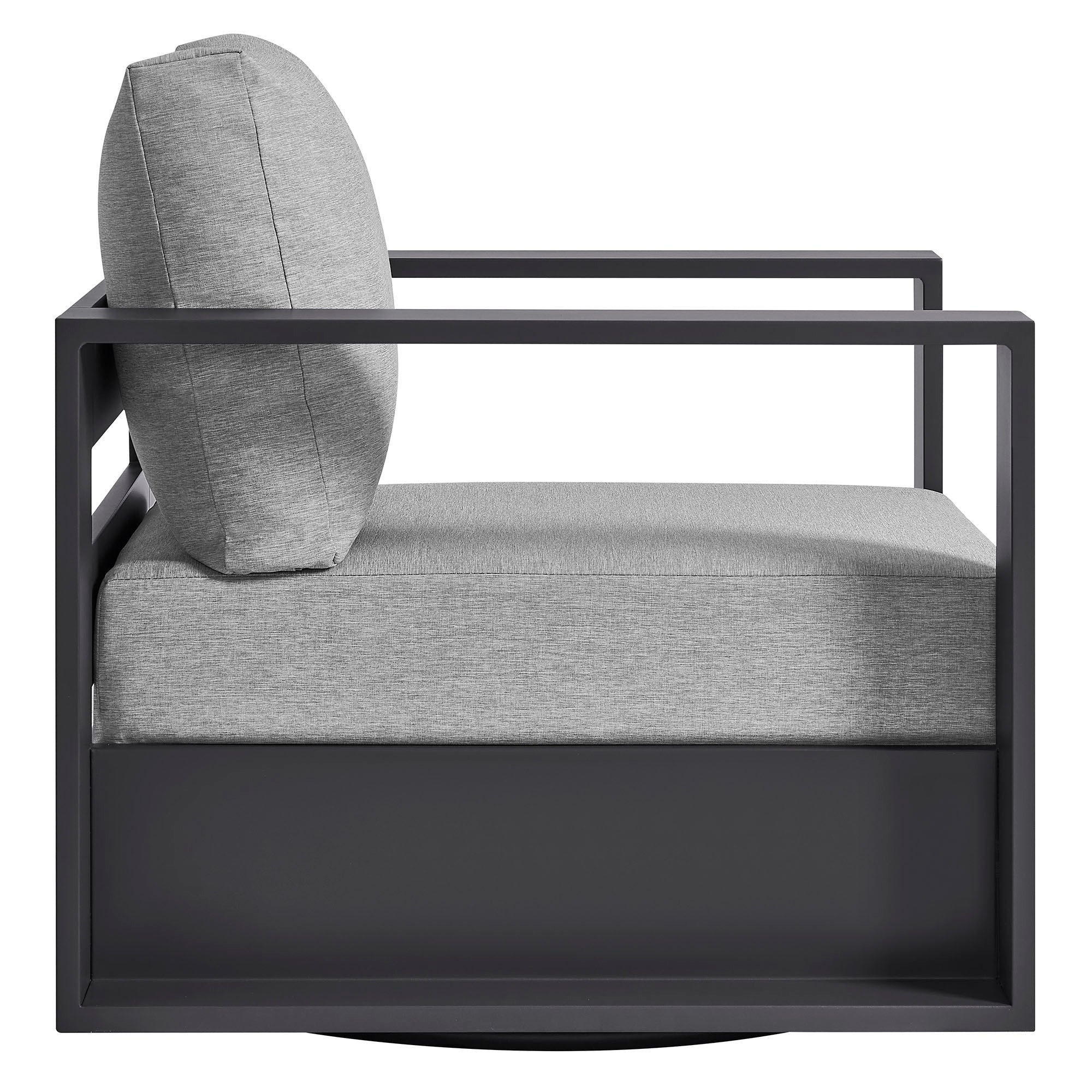 Tahoe Outdoor Patio Powder-Coated Aluminum Swivel Armchair